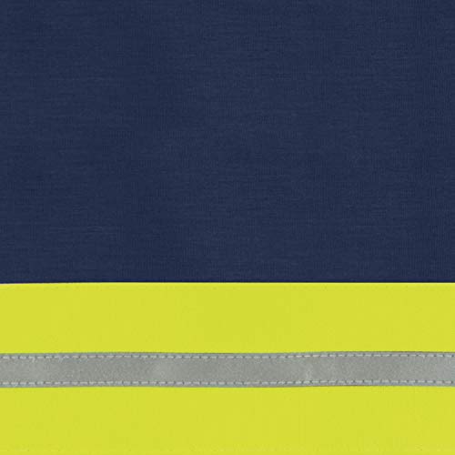 Navy With Yellow/Green Visibility Trim