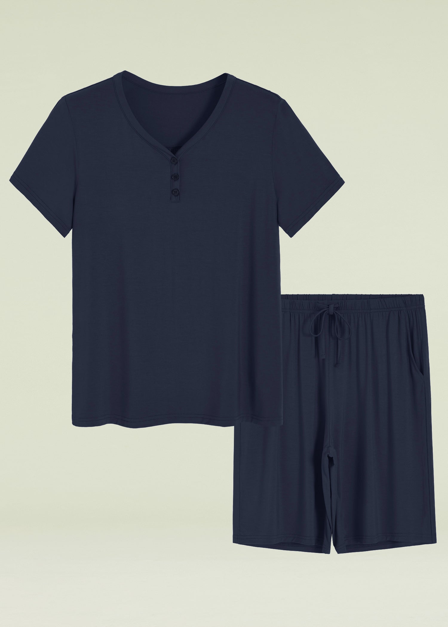Women's Bamboo Viscose Bermuda Shorts Pajama Set - Soft & Breathable Sleepwear for Summer - Perfect for Lounging, Travel & Relaxing at Home