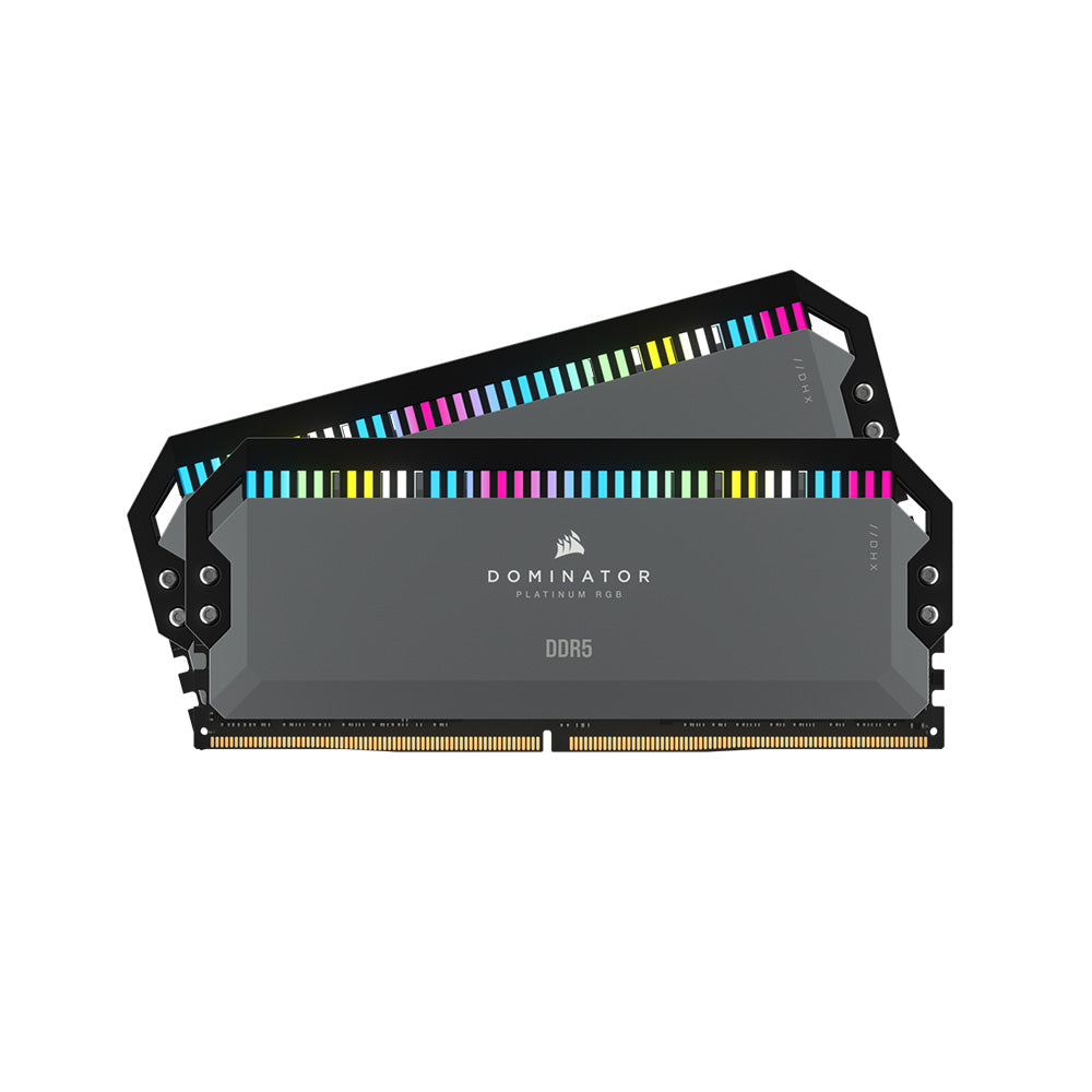 Corsair Dominator Platinum RGB 32GB (2x16GB) DDR5 6000MHz CL30 RAM - AMD EXPO & Intel XMP Certified - High Performance Gaming PC Memory for Desktops - Perfect for Gaming, Streaming & Content Creation