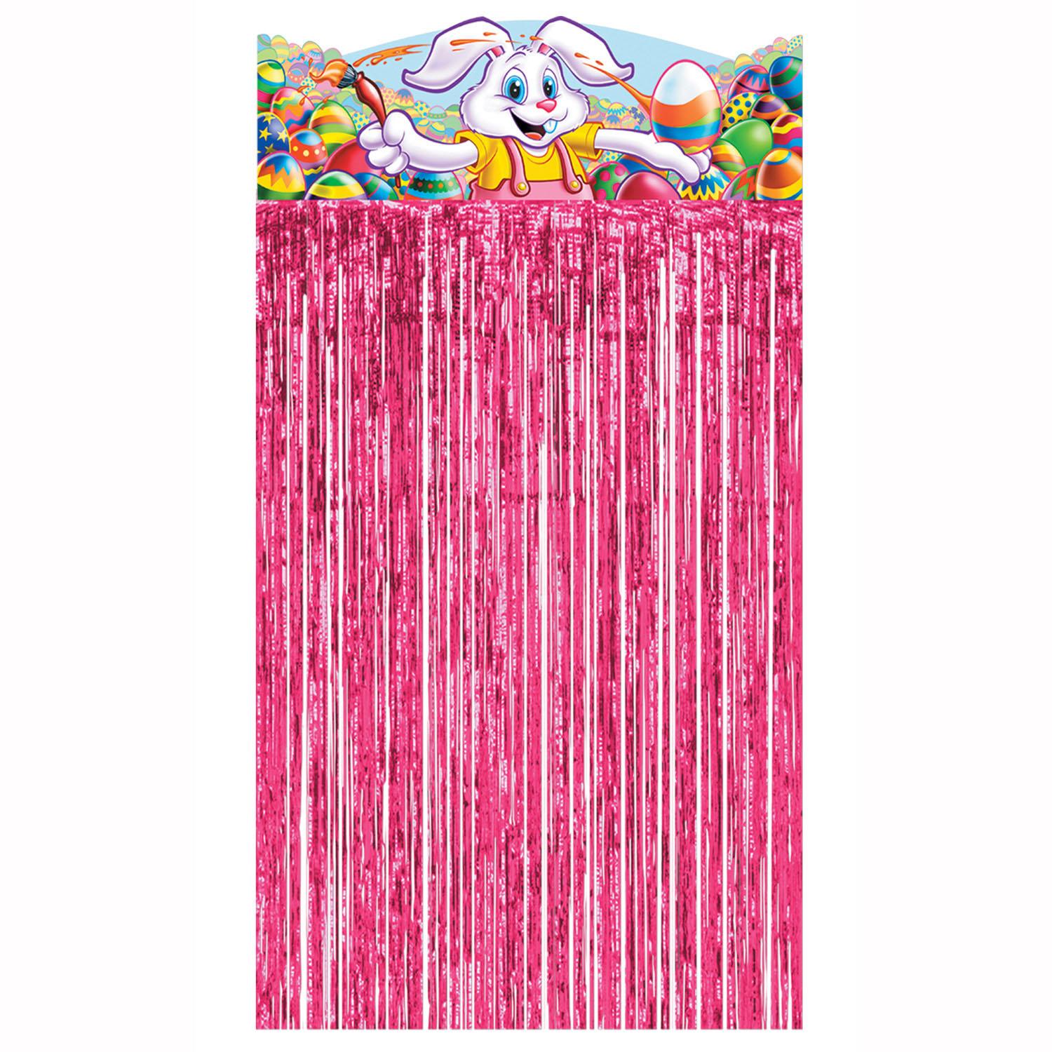 12 Pack Beistle Easter Bunny Character Curtains - Colorful Spring Party Decorations for Easter Celebrations, Home Decor, and Classroom Activities