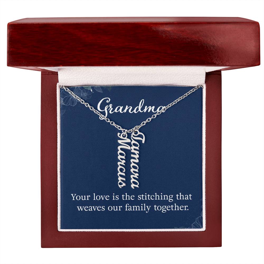 Personalized Grandkids Name Necklace - Custom Engraved Grandma Gift for Birthday, Mother's Day & Anniversary - Perfect for Family Keepsakes & Special Occasions