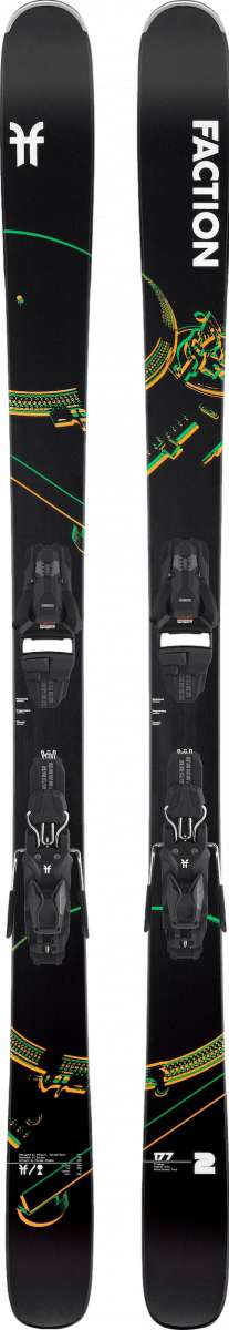 Faction Prodigy 2 System Skis with Strive 11 GW Bindings 2024 - All-Mountain Performance for Powder, Groomers & Park Riding