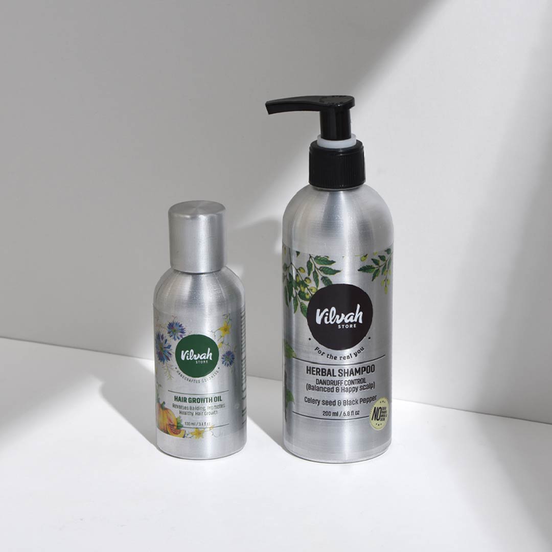 Hairfall Control Kit for Women & Men - Anti Hair Loss Treatment with Natural Ingredients | Perfect for Thinning Hair & Scalp Care at Home