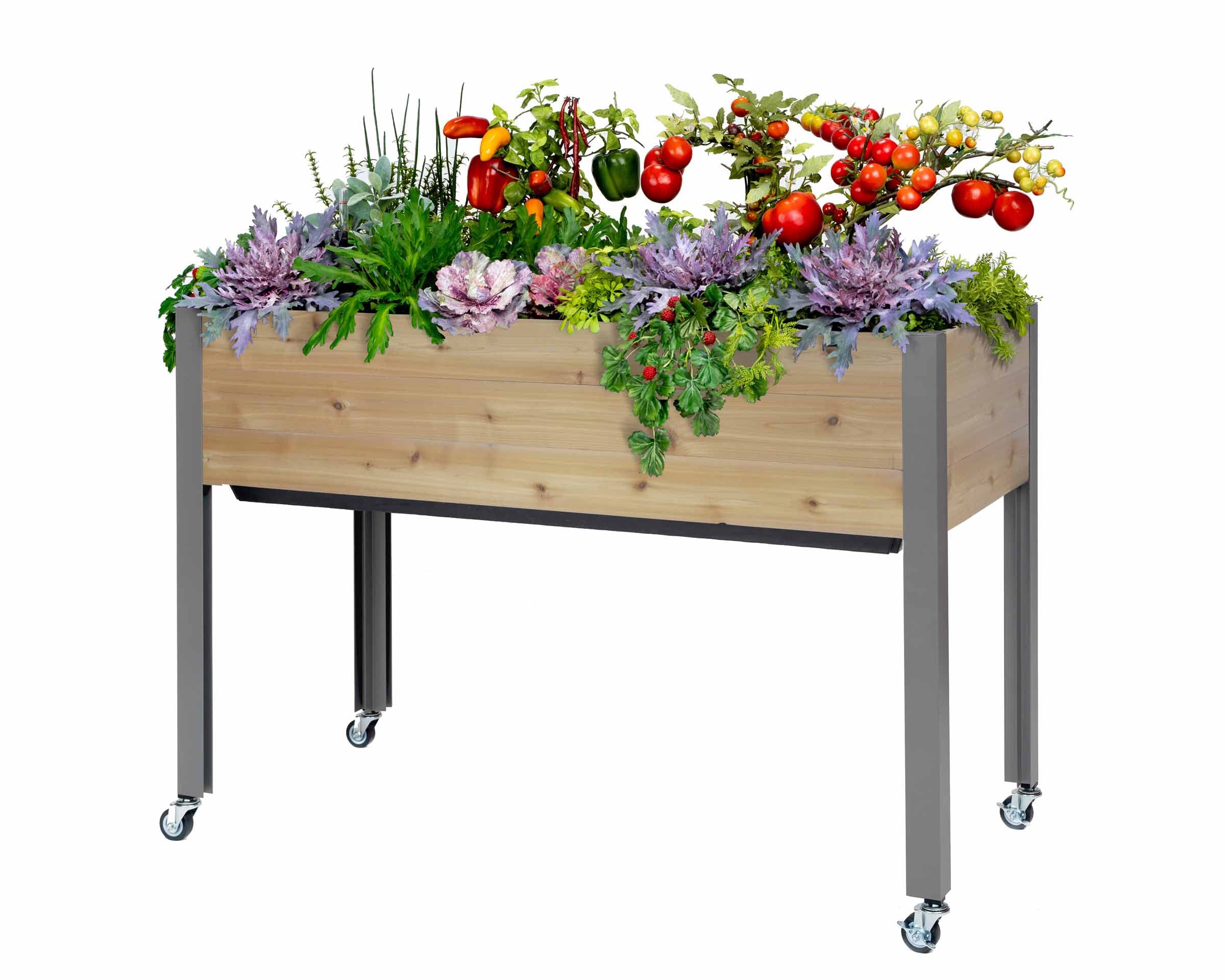 **CedarCraft Self-Watering Elevated Cedar Planter Box (21