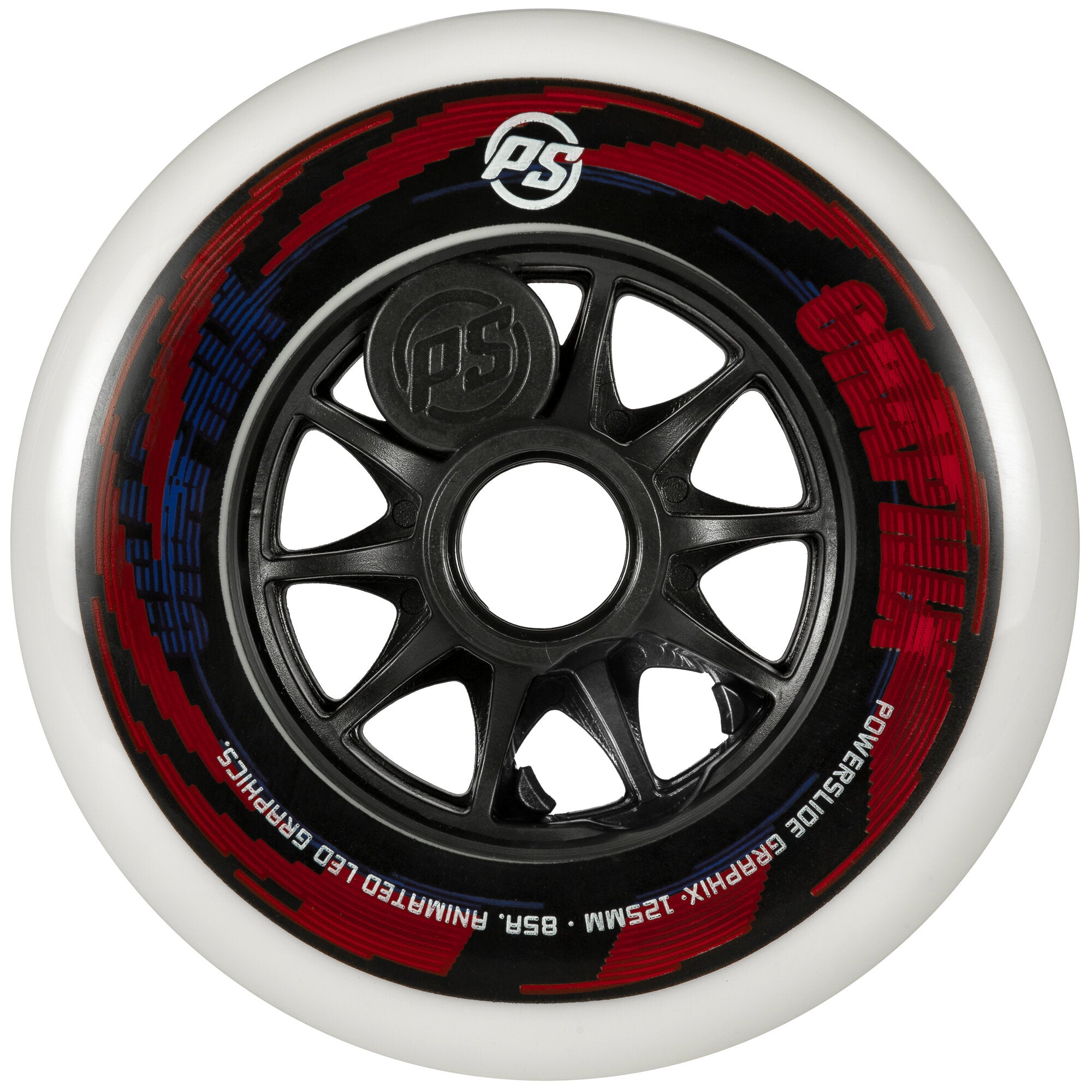 Graphix 125/85A Non-LED Skateboard Wheels - High-Performance Polyurethane Wheels for Street & Park Skating