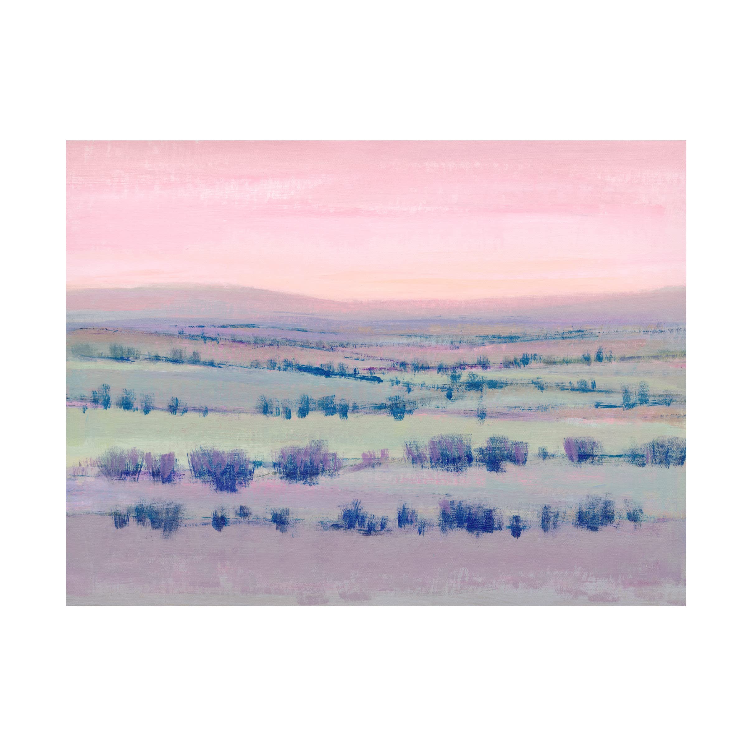 Trademark Fine Art 'At Twilight II' Canvas Wall Art by Tim OToole - Stunning Landscape Painting for Living Room, Bedroom & Office Decor