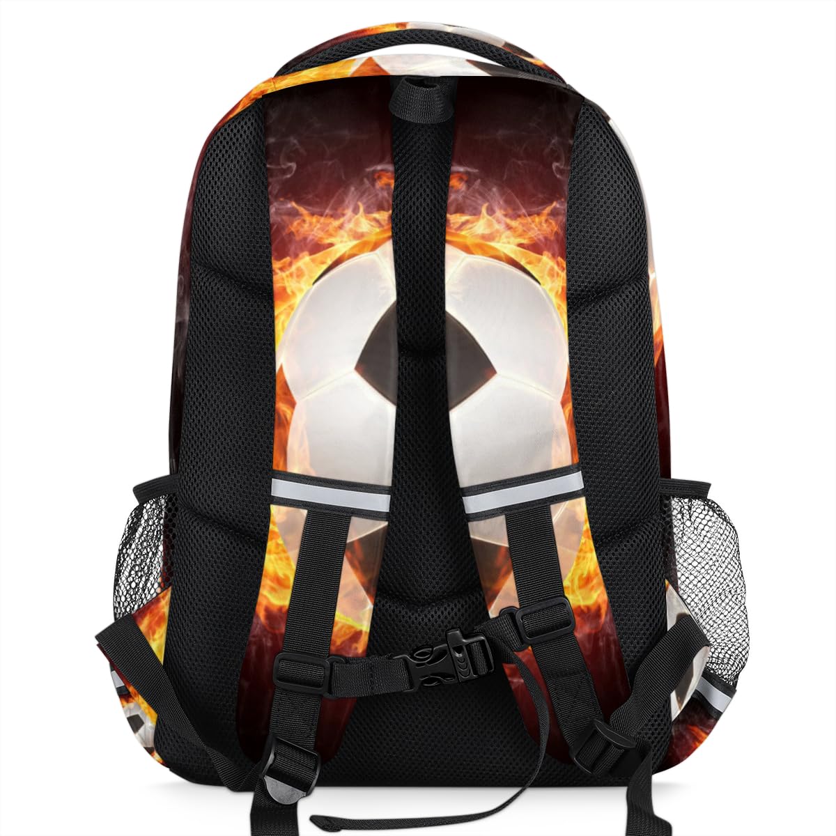 Lakiniss Rainbow Geometric Golf Ball Backpack - Waterproof Travel Shoulder Bag with Adjustable Strap, Lightweight Daypack for Golf, Hiking, School & Outdoor Activities