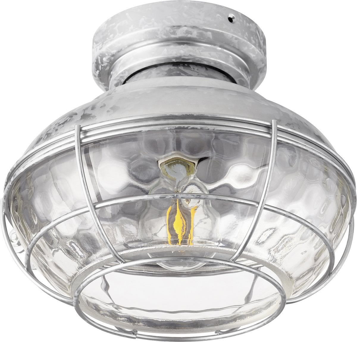 10W Windmill LED Ceiling Fan Light Kit - Galvanized Steel - Energy Efficient Lighting for Bedroom, Living Room & Outdoor Spaces