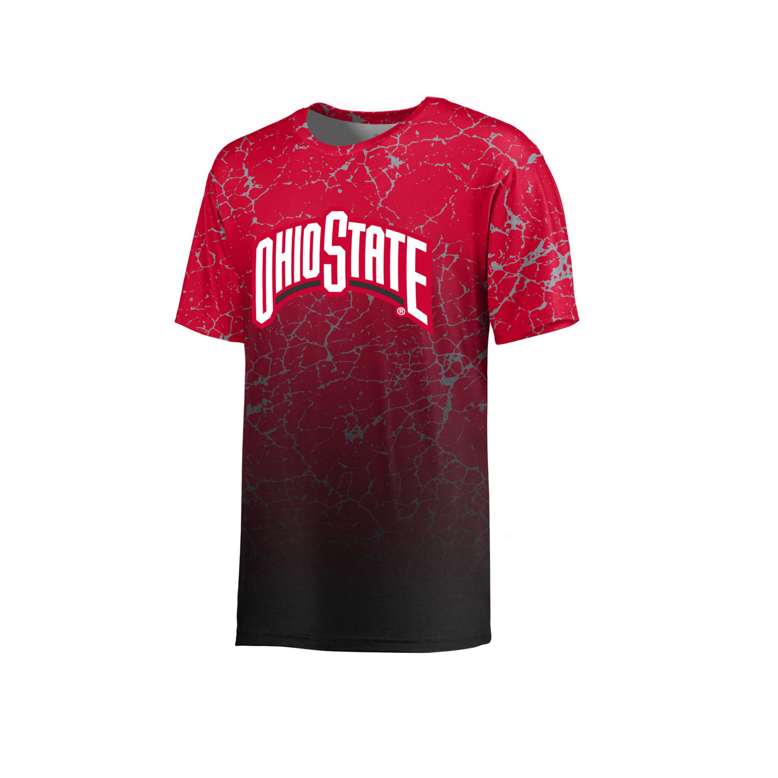 Holloway Men's NCAA Officially Licensed Cotton-Touch Poly Marble Tee - Comfortable Collegiate T-Shirt for Basketball & Football Fans - Perfect for Game Day, Tailgating, and Casual Wear