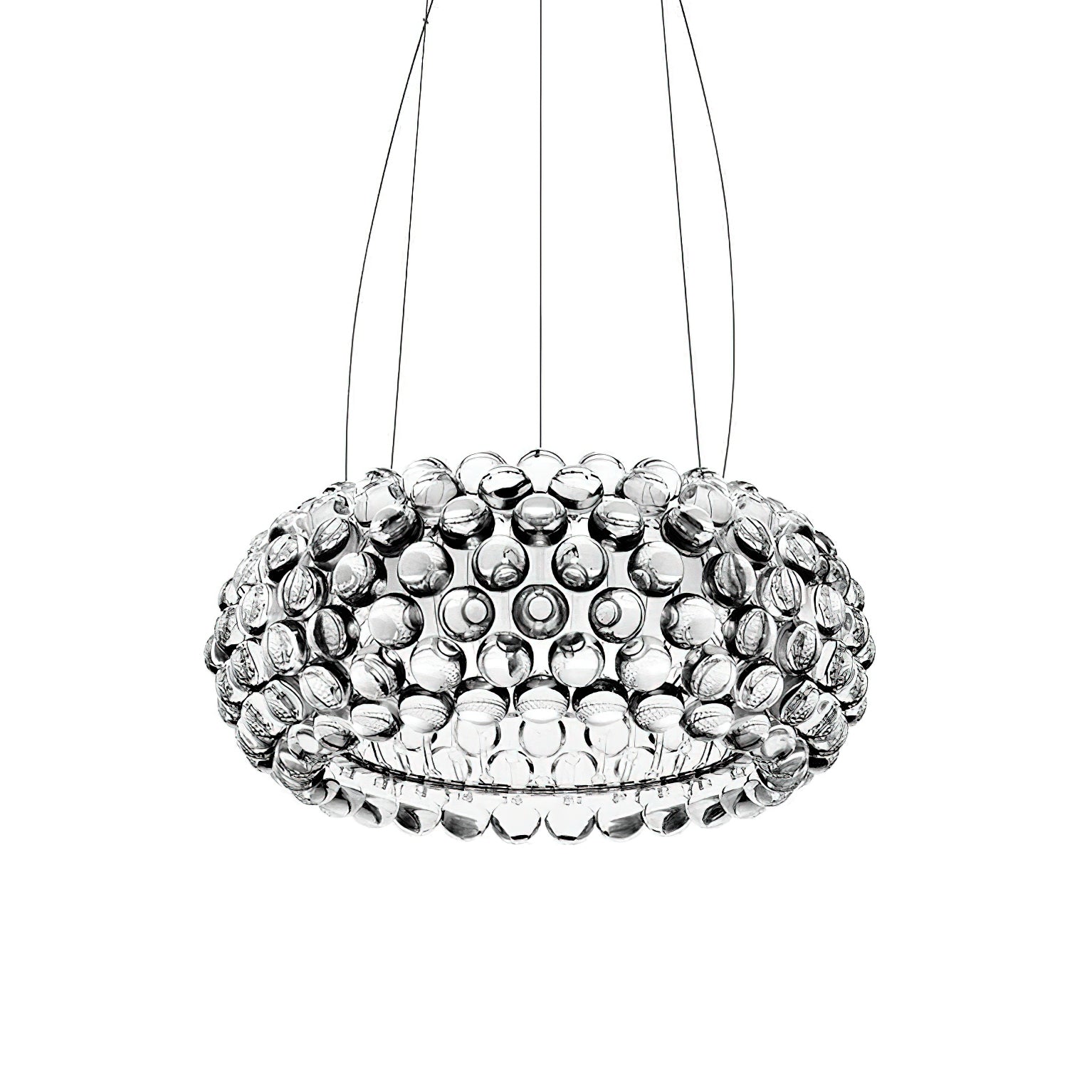 Elegant Caboche Pendant Light - Modern Glass Ceiling Lamp for Dining Room, Kitchen Island & Bedroom Decor
