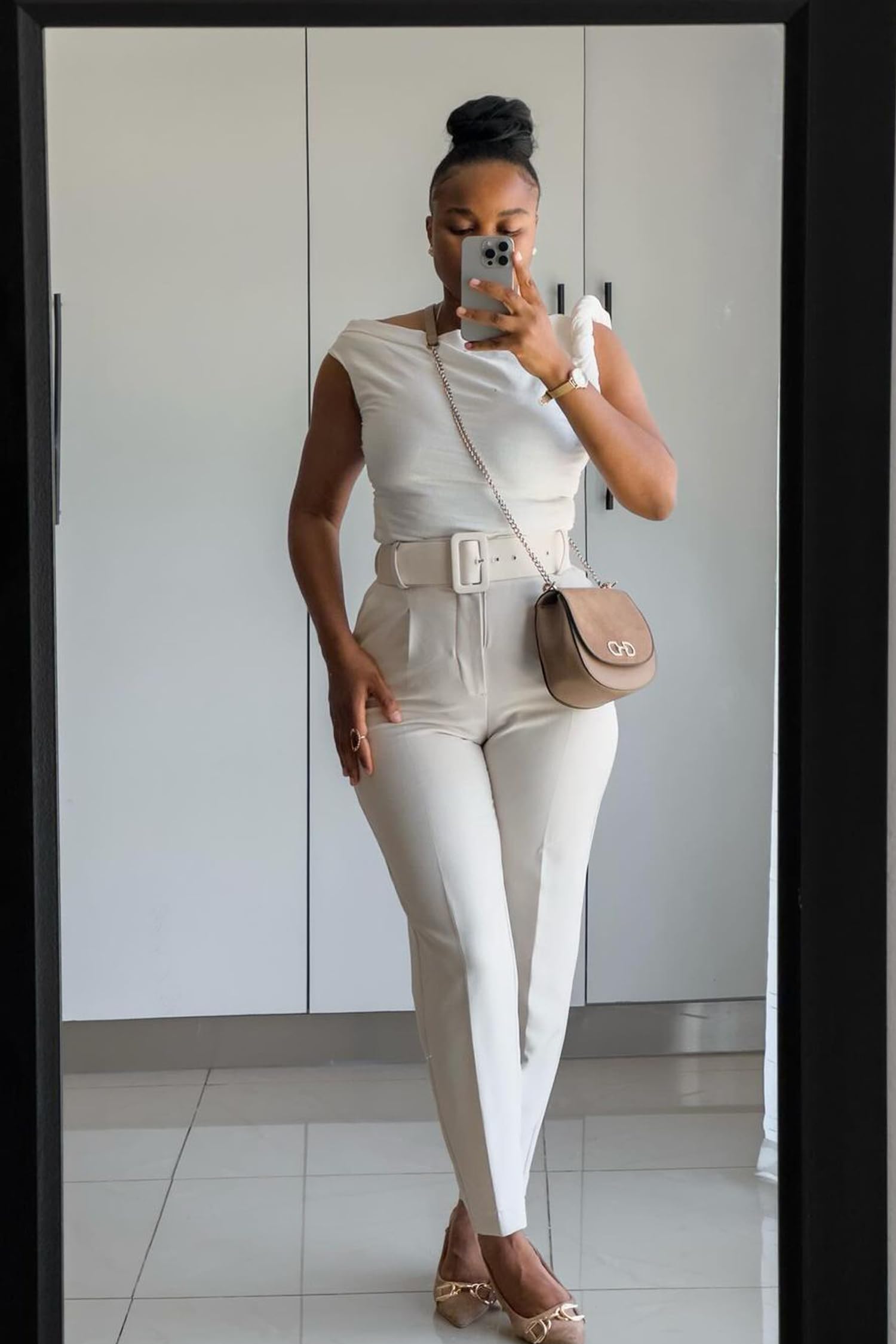 Women's High Waisted Dress Pants - Business Casual Tapered Work Trousers with Pockets | Office Wear & Professional Attire