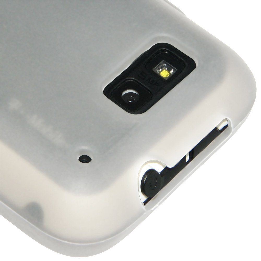 Amzer Silicone Case for Motorola DEFY MB525 - Clear White for Daily Protection