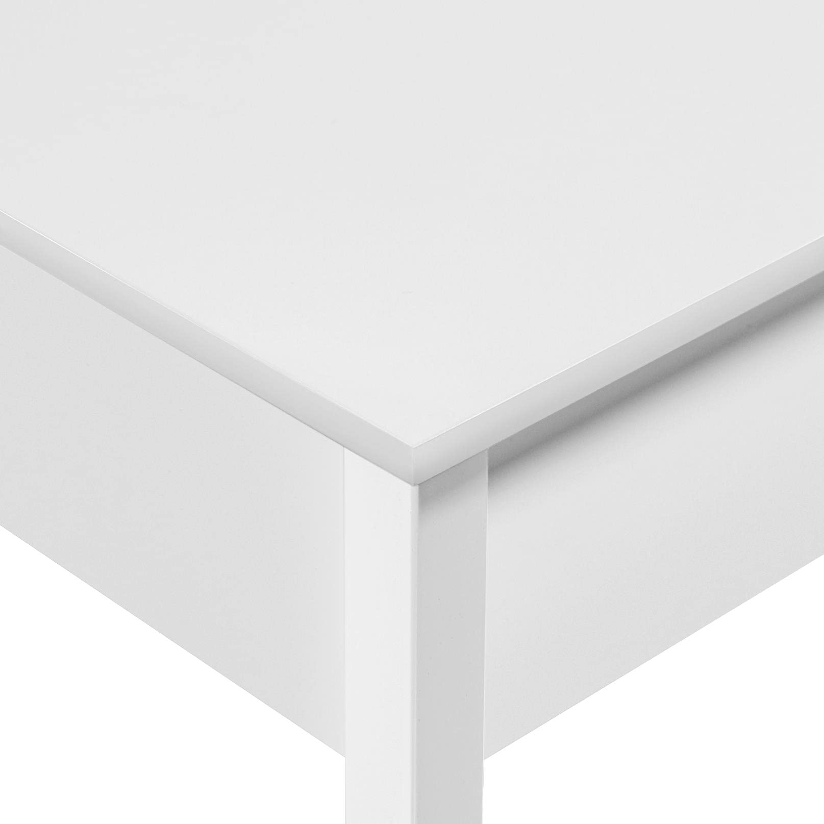 Topeakmart White Home Office Computer Desk with Shelves & Drawers - Ergonomic Corner Laptop Desk for Small Spaces, Perfect for Remote Work, Online Classes & Gaming Setup
