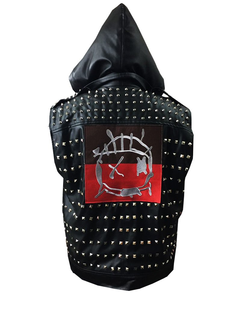 Watch Dogs 2 Wrench Dedsec Marcus Holloway Cosplay Vest - Synthetic Leather Game Character Jacket for Halloween, Comic Con & Video Game Costume Parties