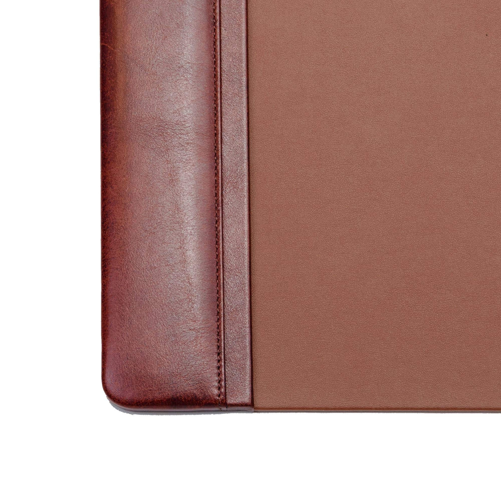 Premium Dacasso Classic Leather Desk Pad - 34 x 20 Inches, Mocha Brown - Non-Slip Office Desk Protector for Writing, Mouse & Keyboard Use - Perfect for Home Office, Study & Workspace Organization