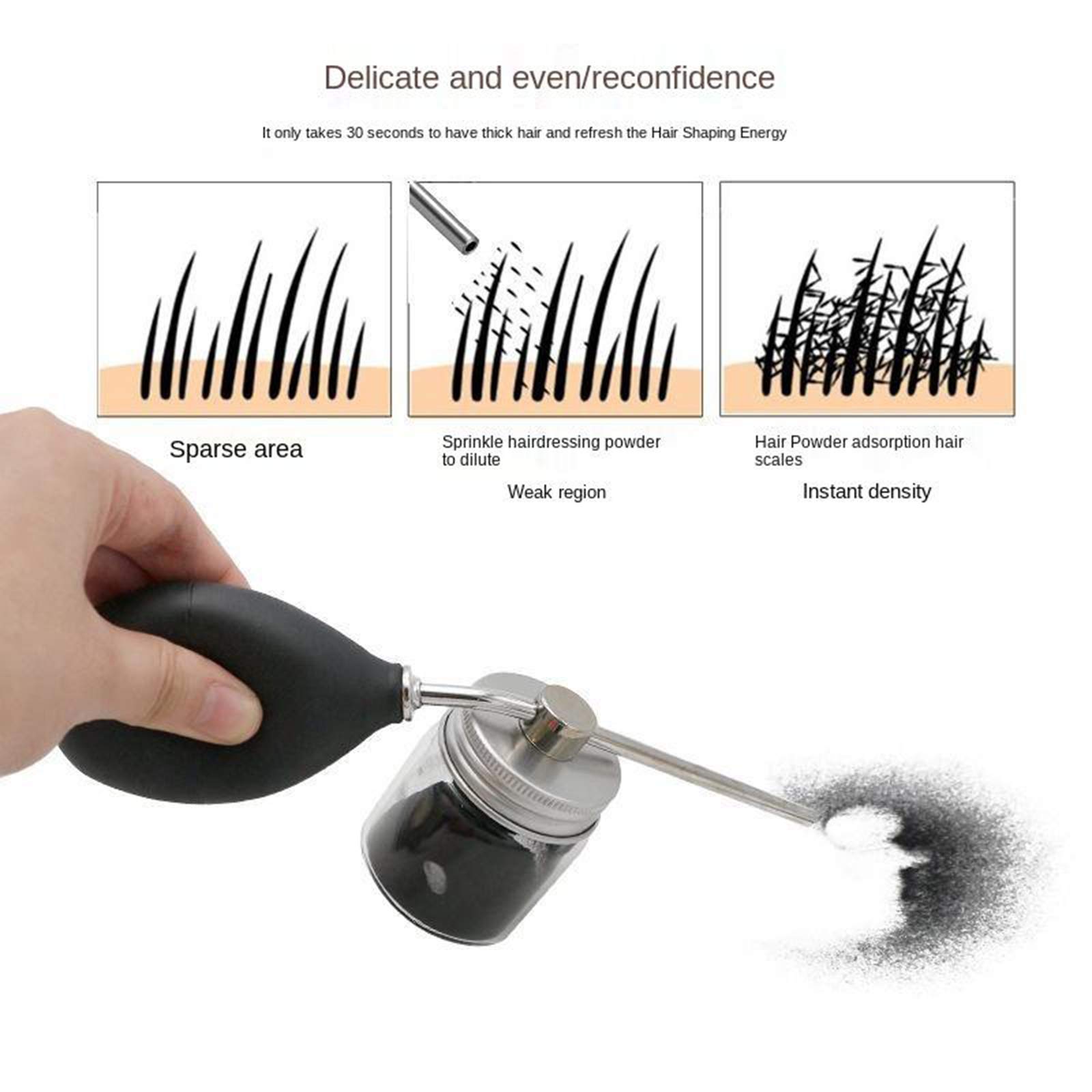 Lahomia Refillable Talc Powder Blower Puffer - Barber Talc Bottle for Hair Styling & Grooming | Perfect for Salons, Home Use & Professional Barbers