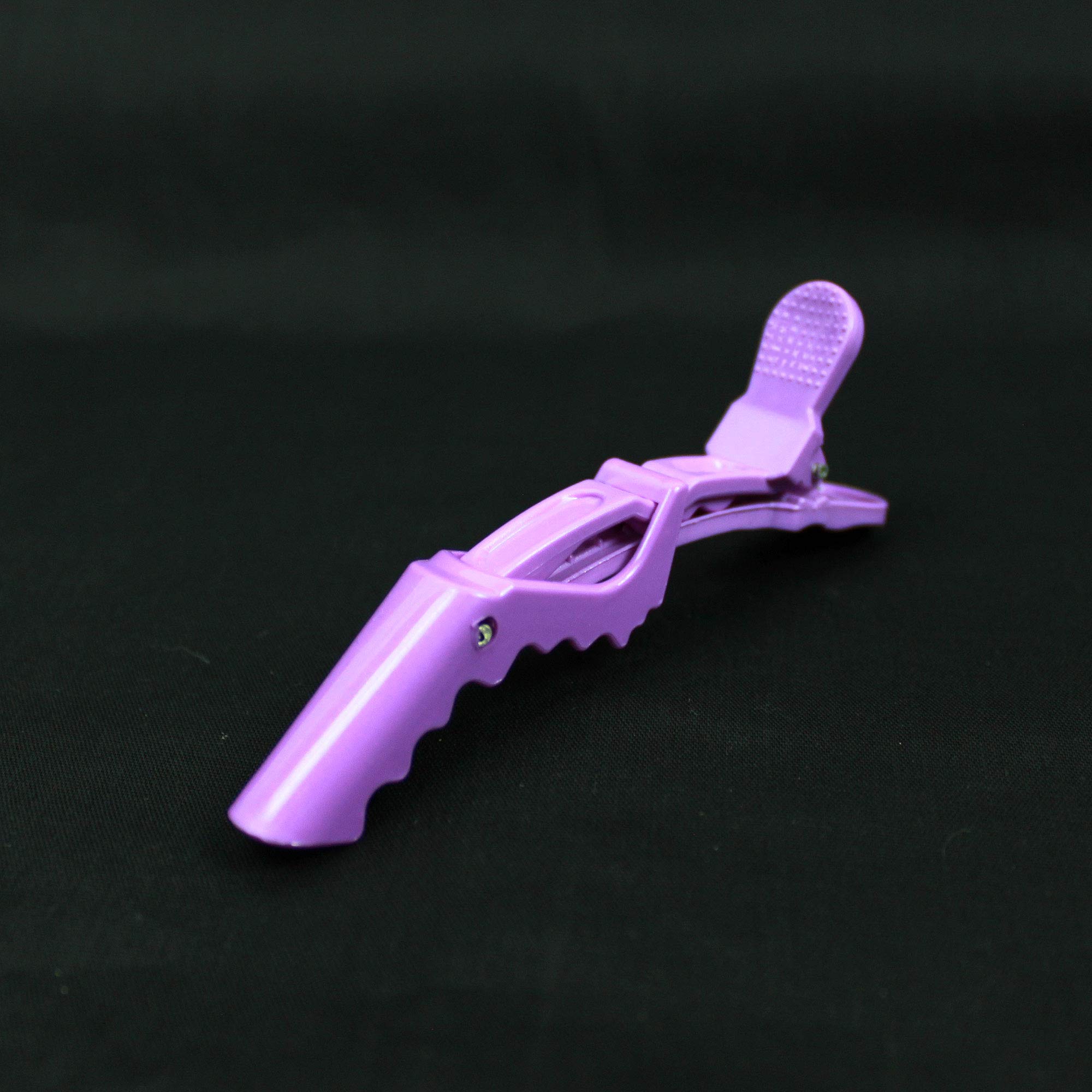 6-Pack Purple Alligator Hair Clips with Wide Teeth - Strong Grip Hair Styling, Sectioning & Cutting Clips for Salon, DIY Hairdressing & Home Use