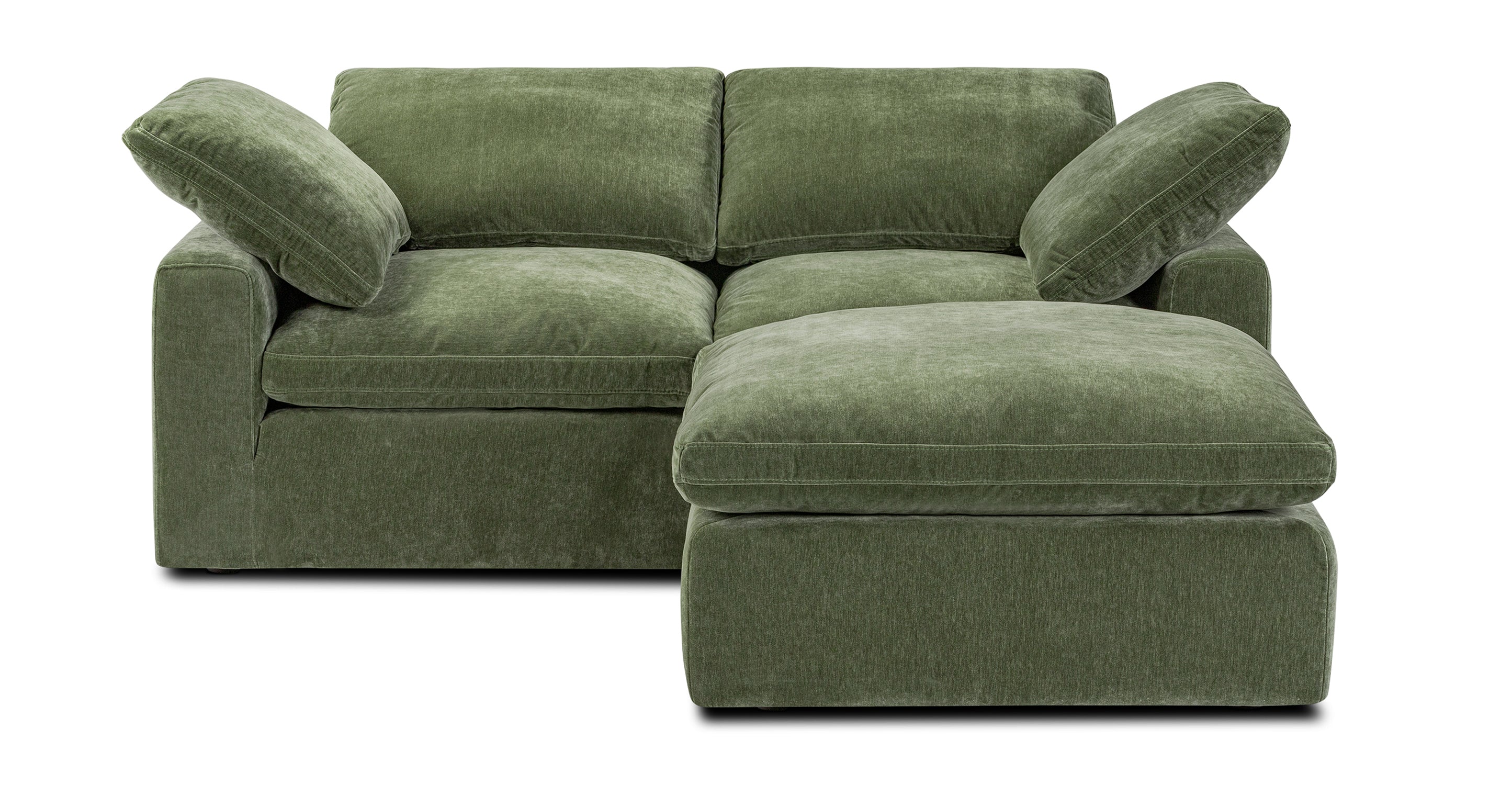 3-Seat Aspen Modular Sectional Sofa - Modern L-Shaped Couch for Living Room, Apartment & Small Spaces - Soft Fabric Upholstery with Reversible Chaise