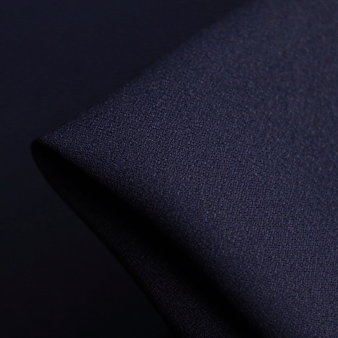 Navy Blue Satin Backed Crepe Fabric - Premium Quality Dress Material for Evening Gowns, Bridal Wear & Formal Attire - Perfect for Sewing, DIY Fashion & Home Decor Projects
