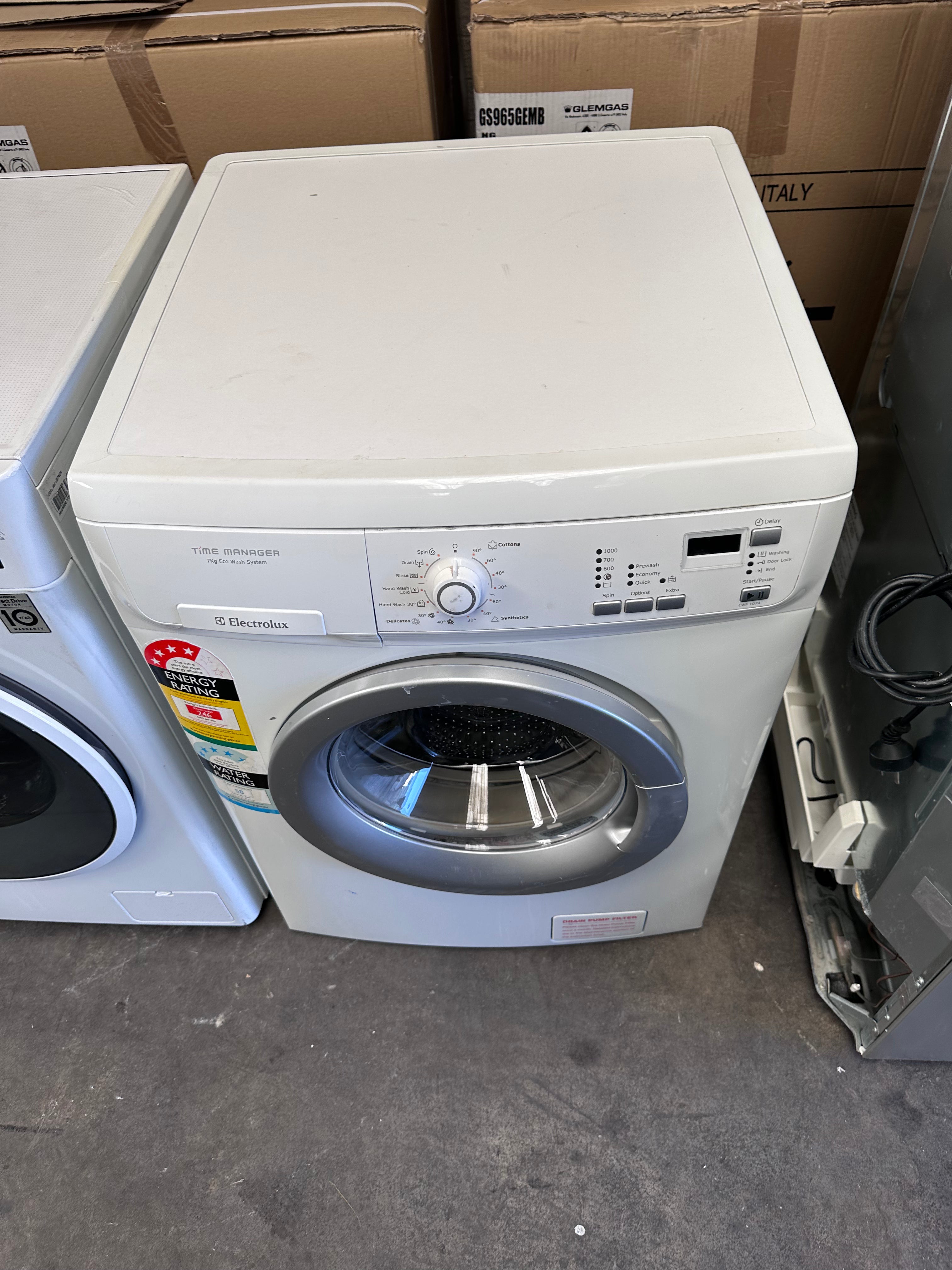 Refurbished Electrolux 7kg Front Load Washing Machine - Energy Efficient & Quiet for Apartments, Laundry Rooms & Small Homes