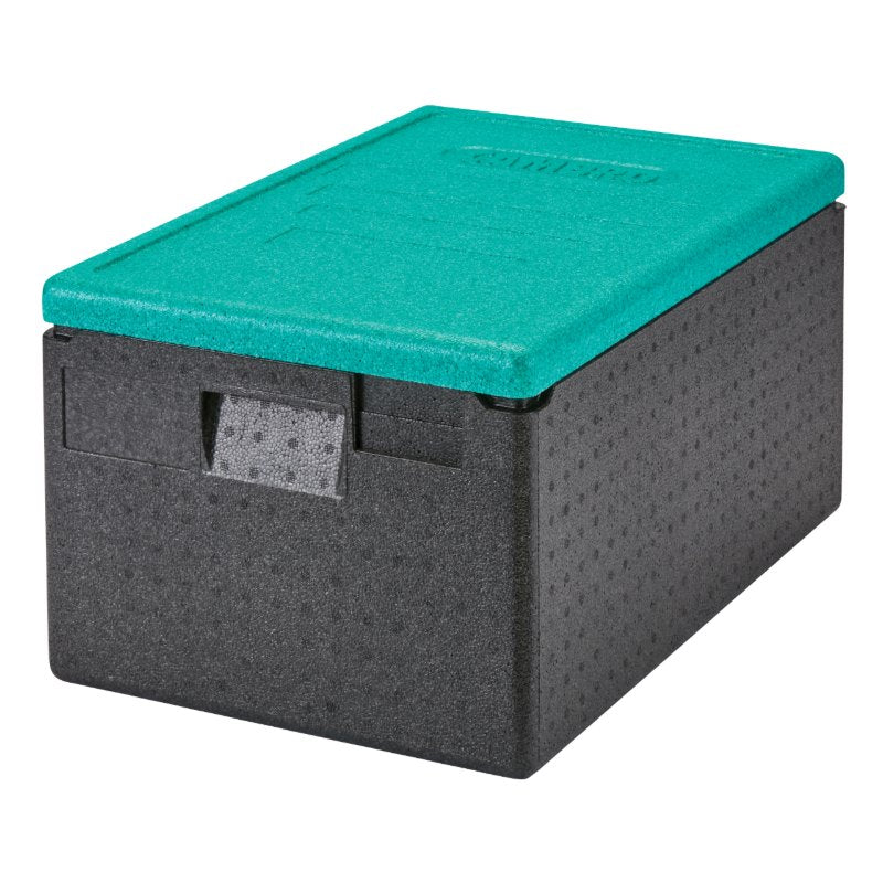 Cambro EPP180CLSW360 Cam GoBox Top Loader Food Carrier with Color Lid, Green - Perfect for Catering, Food Delivery, and Restaurant Storage