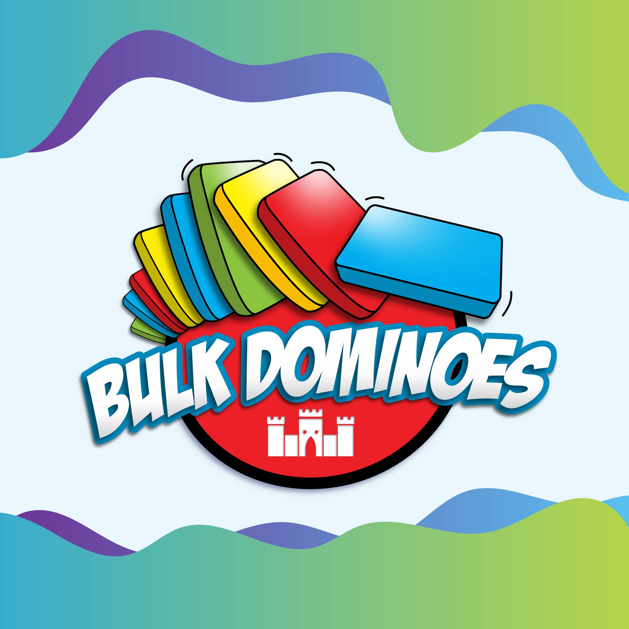 100pcs Bulk Plastic Dominoes Set - Clear Emerald Building Blocks for Kids, Stacking & Chain Reaction Toppling STEAM Educational Toys | Perfect for Classroom Activities, Birthday Gifts & Family Game Nights