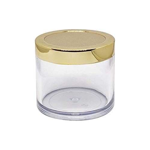 B.H.Industry 100g Cosmetic Jars with Golden Lids - Pack of 20 | Ideal for Creams, Gels & Lip Balms | Perfect for DIY Skincare, Travel & Gift Packaging