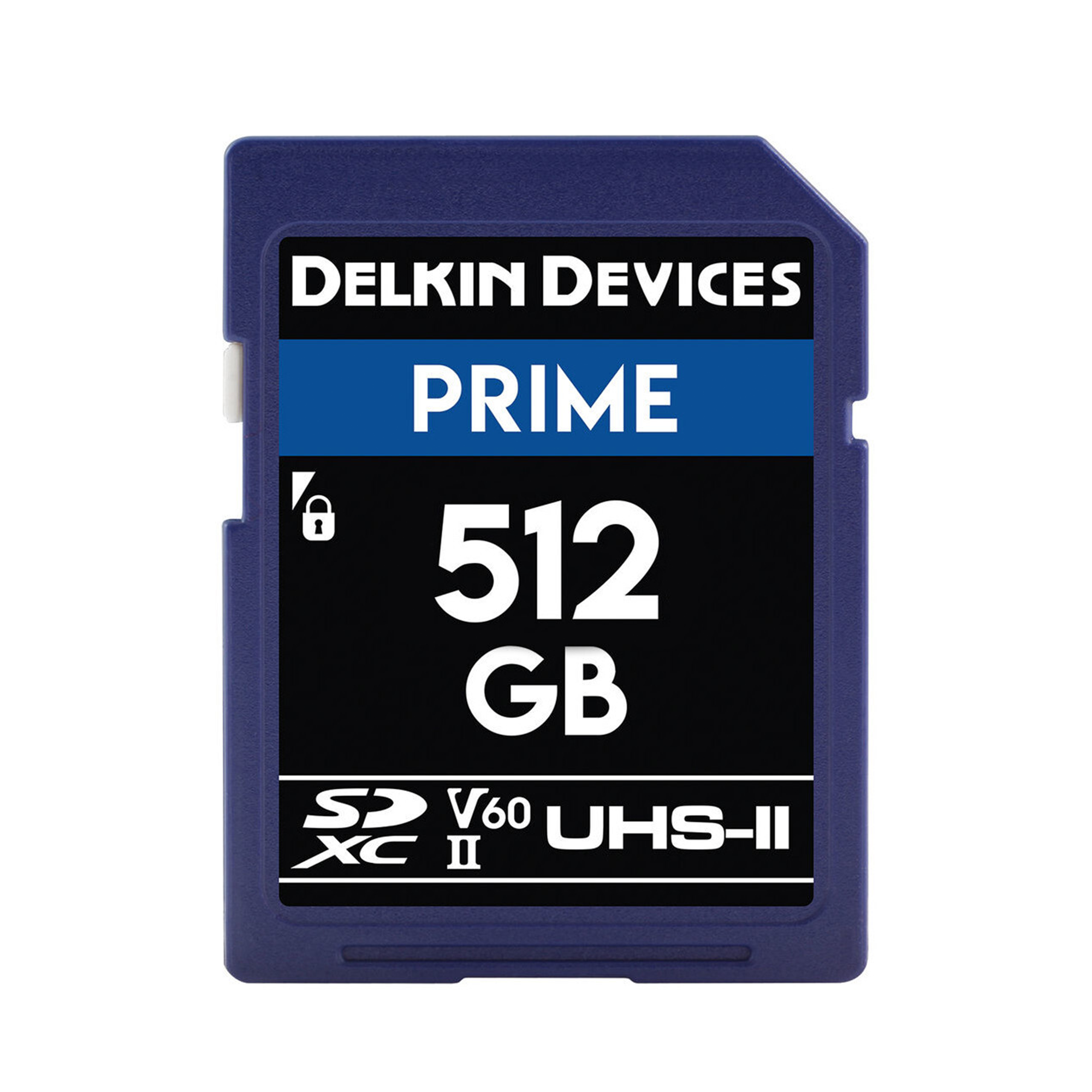 Delkin Devices 512GB PRIME UHS-II SDXC Memory Card - High Speed 300MB/s for 4K Video, DSLR & Mirrorless Cameras - Perfect for Professional Photography & Videography