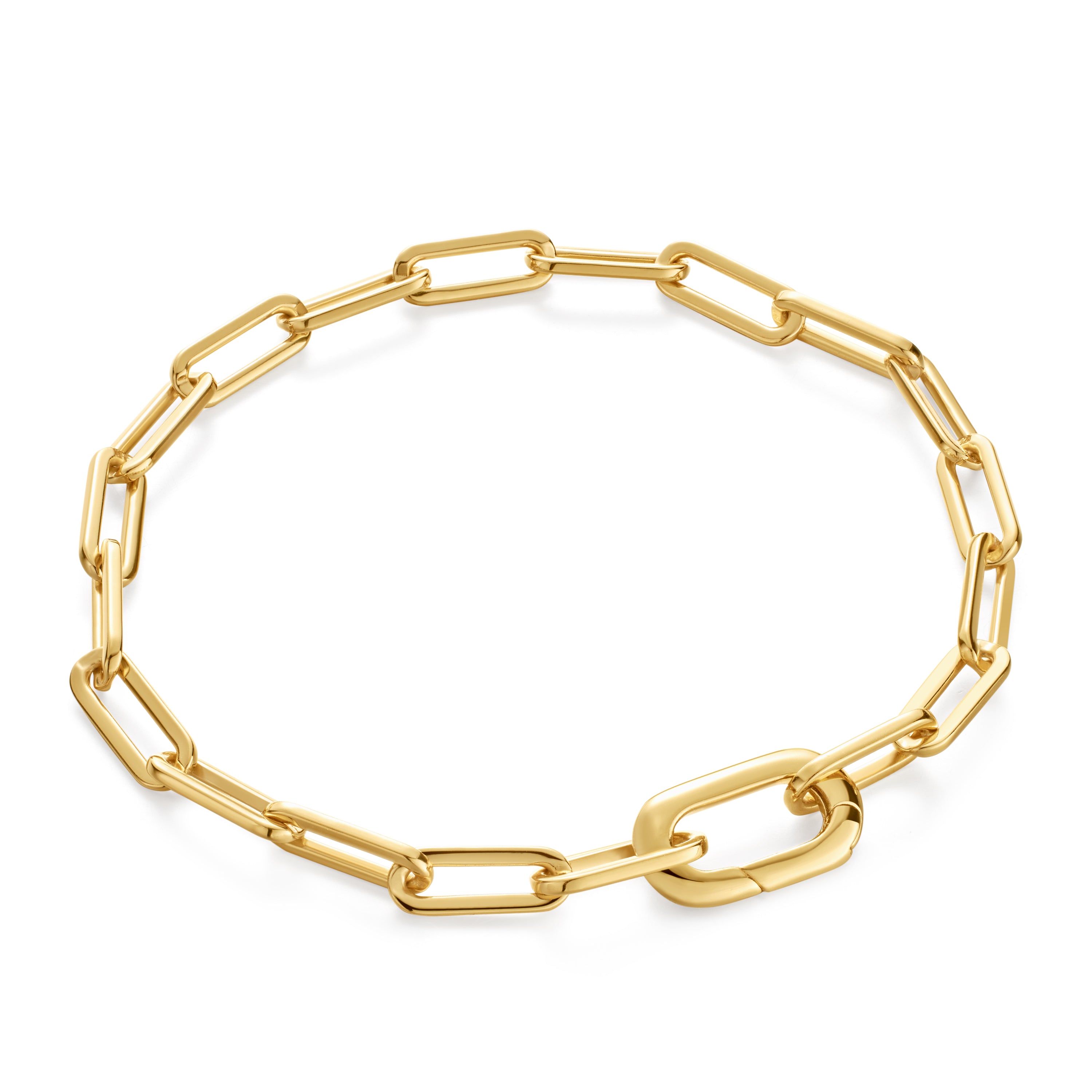 Chunky Gold Link Bracelet for Women - Elegant Fashion Jewelry for Parties, Dates & Everyday Wear