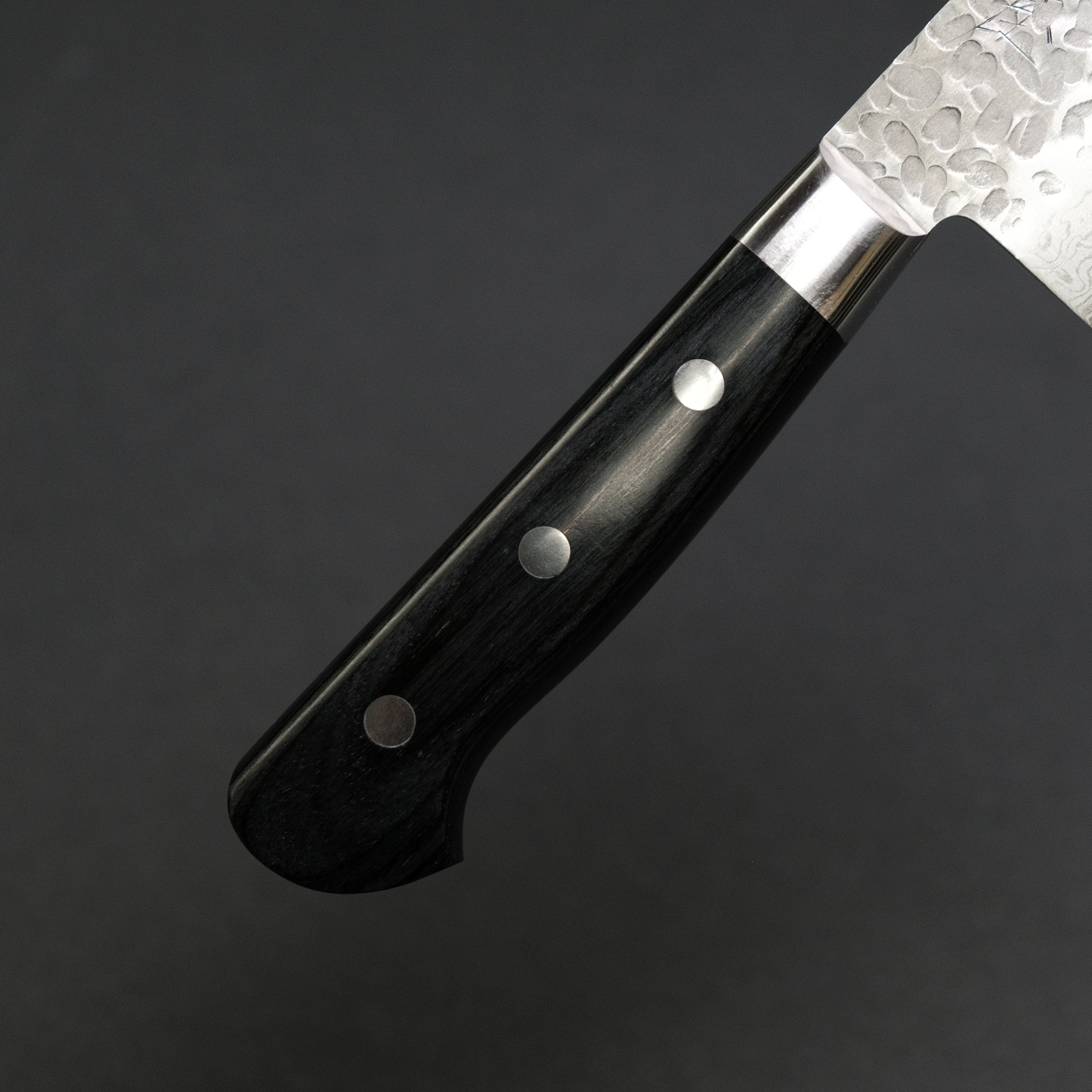 Hitohira Imojiya ST Tsuchime Damascus Nakiri Knife with Pakka Wood Handle - Premium Japanese Chef Knife for Slicing Vegetables, Fruits & Herbs - Perfect for Home Cooks & Professional Chefs