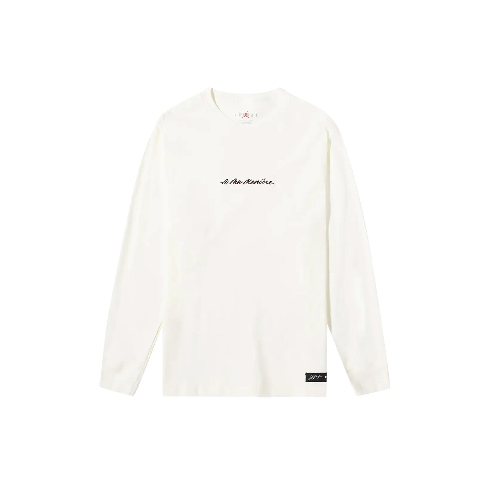 Air Jordan x A Ma Maniere Long Sleeve Tee 'Sail' (2022) - Men's Fashion Streetwear for Casual Wear & Sneaker Matching