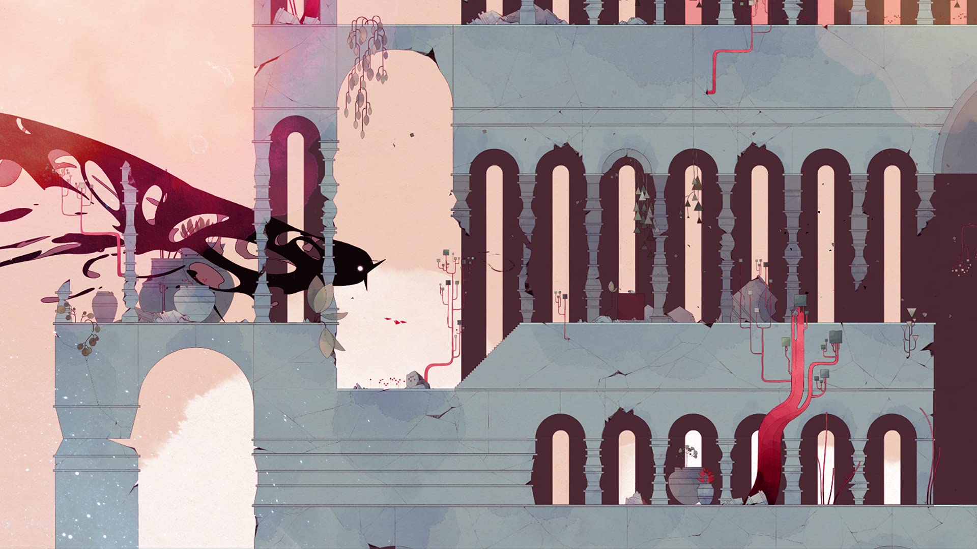 GRIS Nintendo Switch Game - Award-Winning Indie Adventure for Relaxing & Emotional Gaming Experience - Perfect for Stress Relief & Story-Driven Gameplay