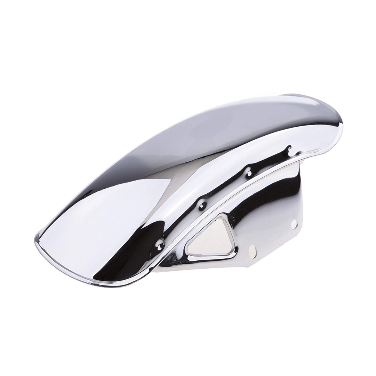 Stainless Steel Motorcycle Front Wheel Mudguard Fender 330x160x110mm - Compatible with Suzuki GN125 GN250 Motorbike, Silver Wheel Splash Guard for Off-Road & Wet Weather Riding