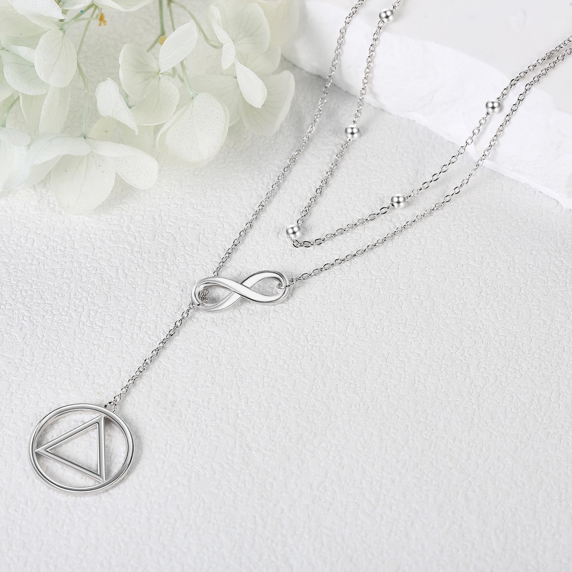 Tree of Life Lotus Daisy Layered Necklace - Sterling Silver Stacked Choker Jewelry for Women | Perfect Gift for Birthday, Anniversary & Everyday Wear