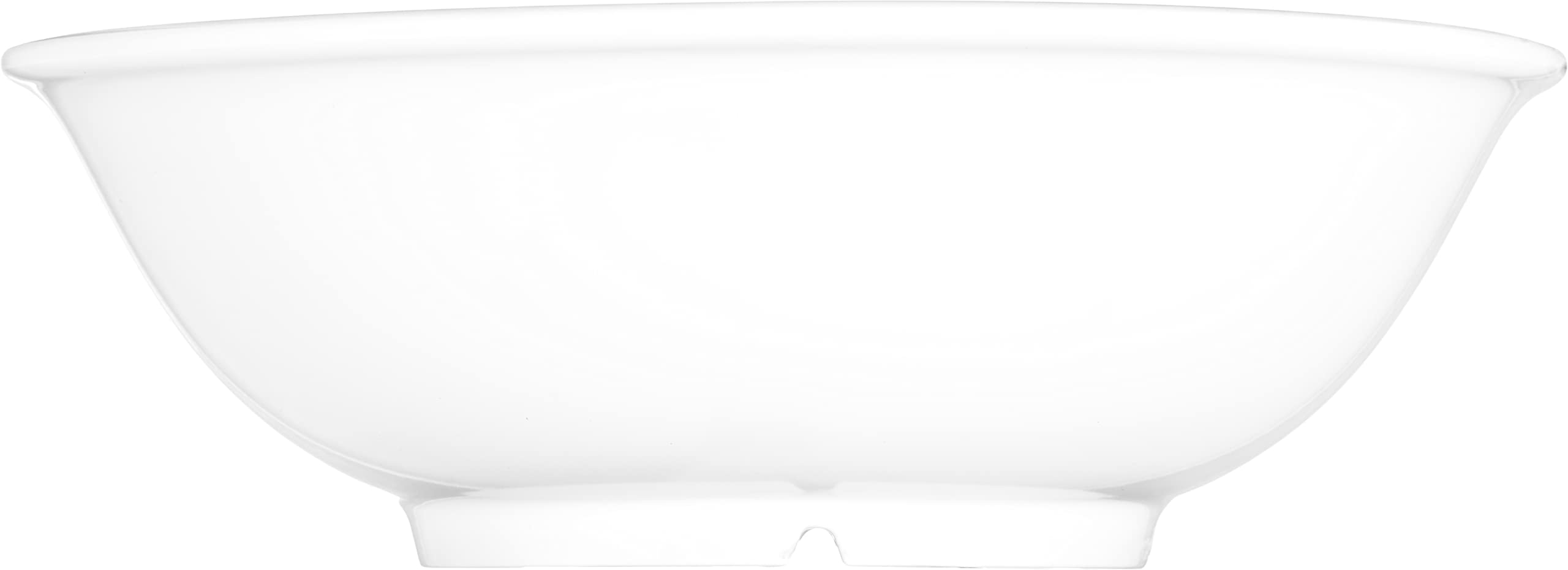 Carlisle FoodService 36oz White Melamine Reusable Plastic Footed Bowl - Durable for Home, Restaurant & Catering Use - Perfect for Salads, Soups & Desserts