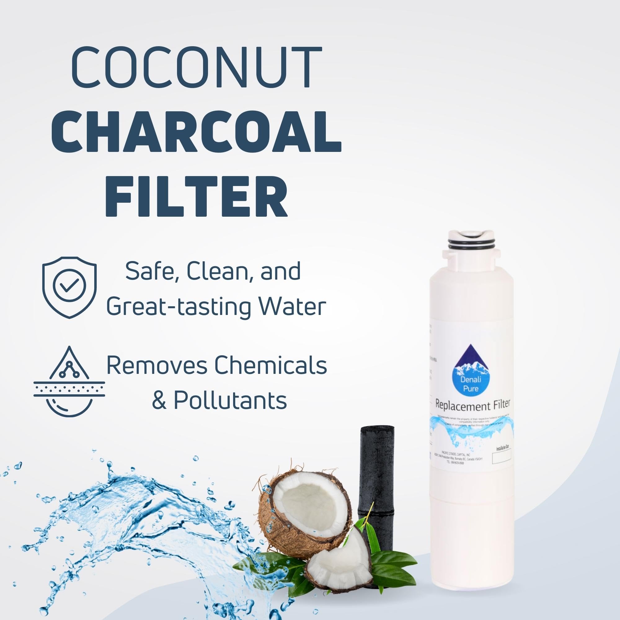 4-Pack Samsung HAF-CIN Refrigerator Water Filter Replacement - Compatible with Samsung HAF-CIN Fridge Water Filter Cartridge | Pure Drinking Water for Home & Office Use