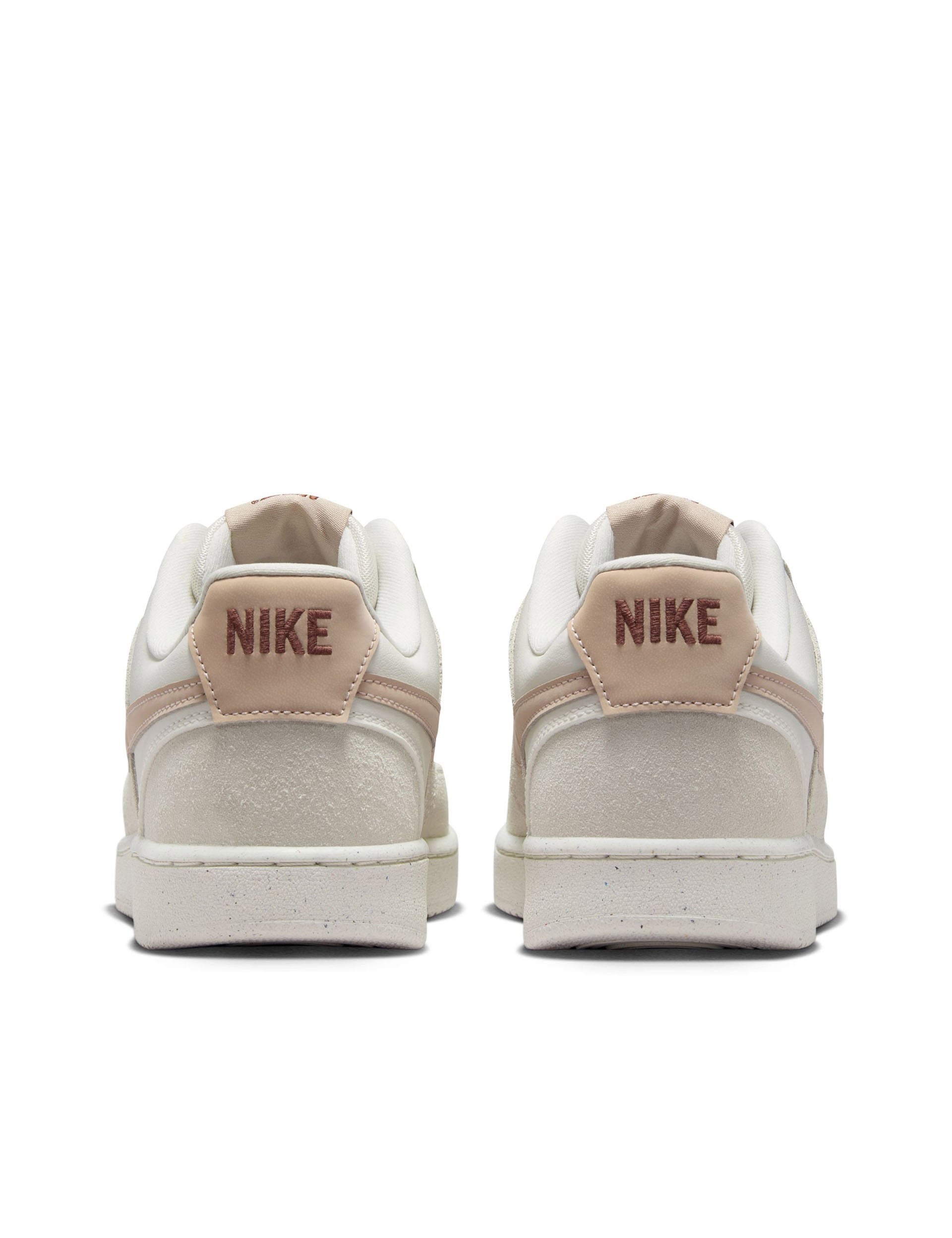 Nike Court Vision Low Sneakers for Men - Phantom/Fossil Stone/Light Bone Colorway | Classic Casual Shoes for Streetwear, Gym & Everyday Comfort