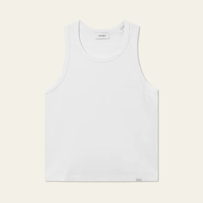 Arthur Men's Tank Top - Breathable Cotton Muscle Tee for Gym & Workout - White + White - Perfect for Summer, Running, and Casual Wear