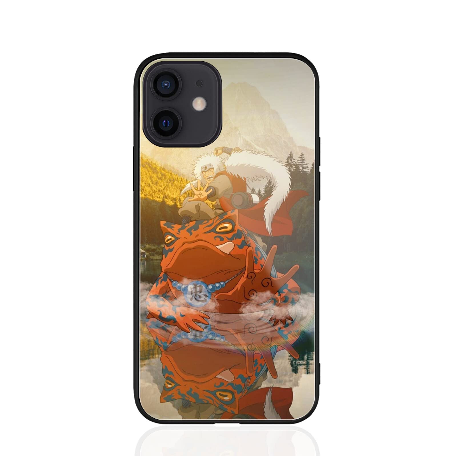 Japanese Anime Jiraiya Glossy Glass Phone Case for iPhone 11 Pro Max (6.5 inch) - Protective Manga Cover Shell - Perfect for Anime Fans, Cosplay Events & Daily Use