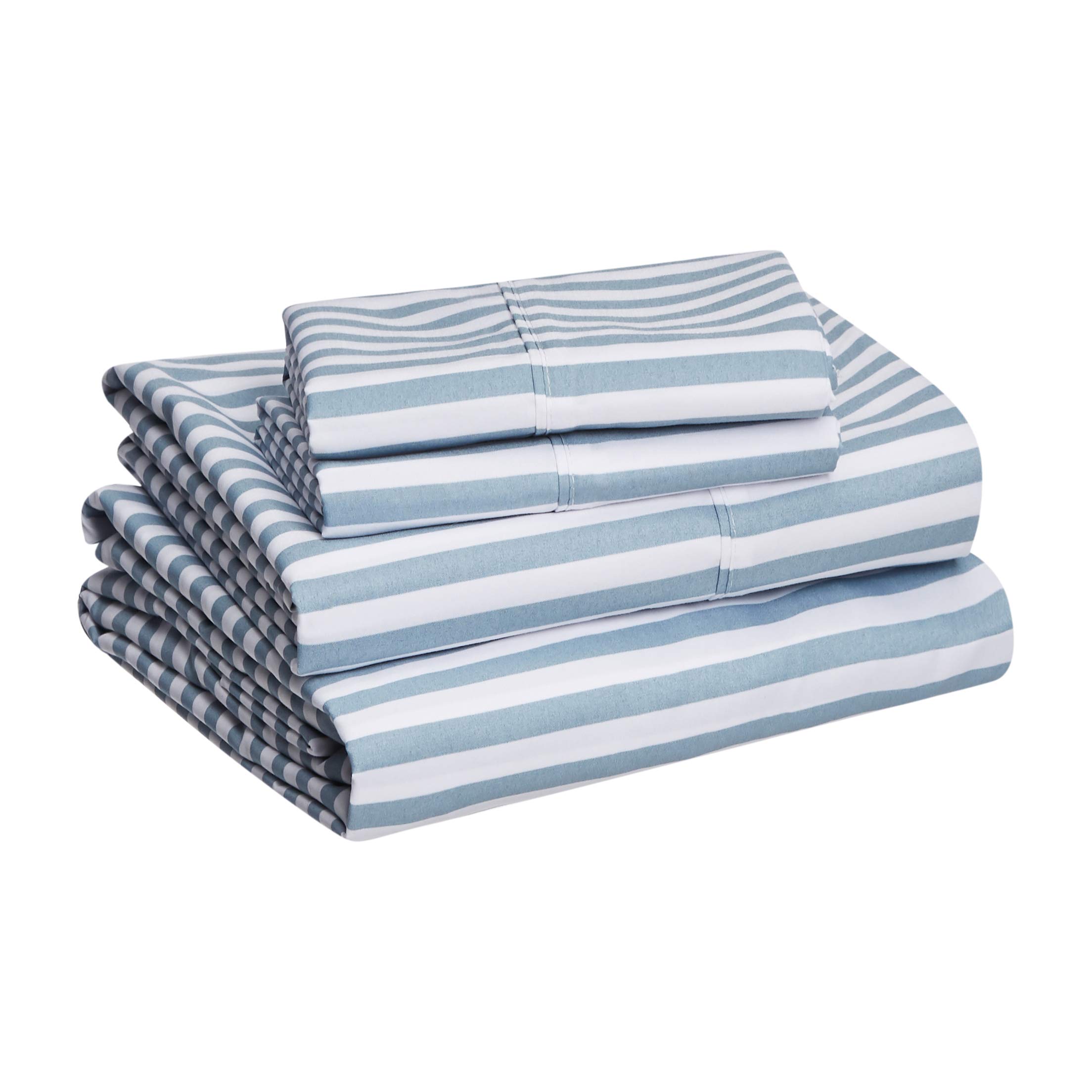 Amazon Basics Lightweight Super Soft Microfiber 4-Piece King Size Bed Sheet Set - 14
