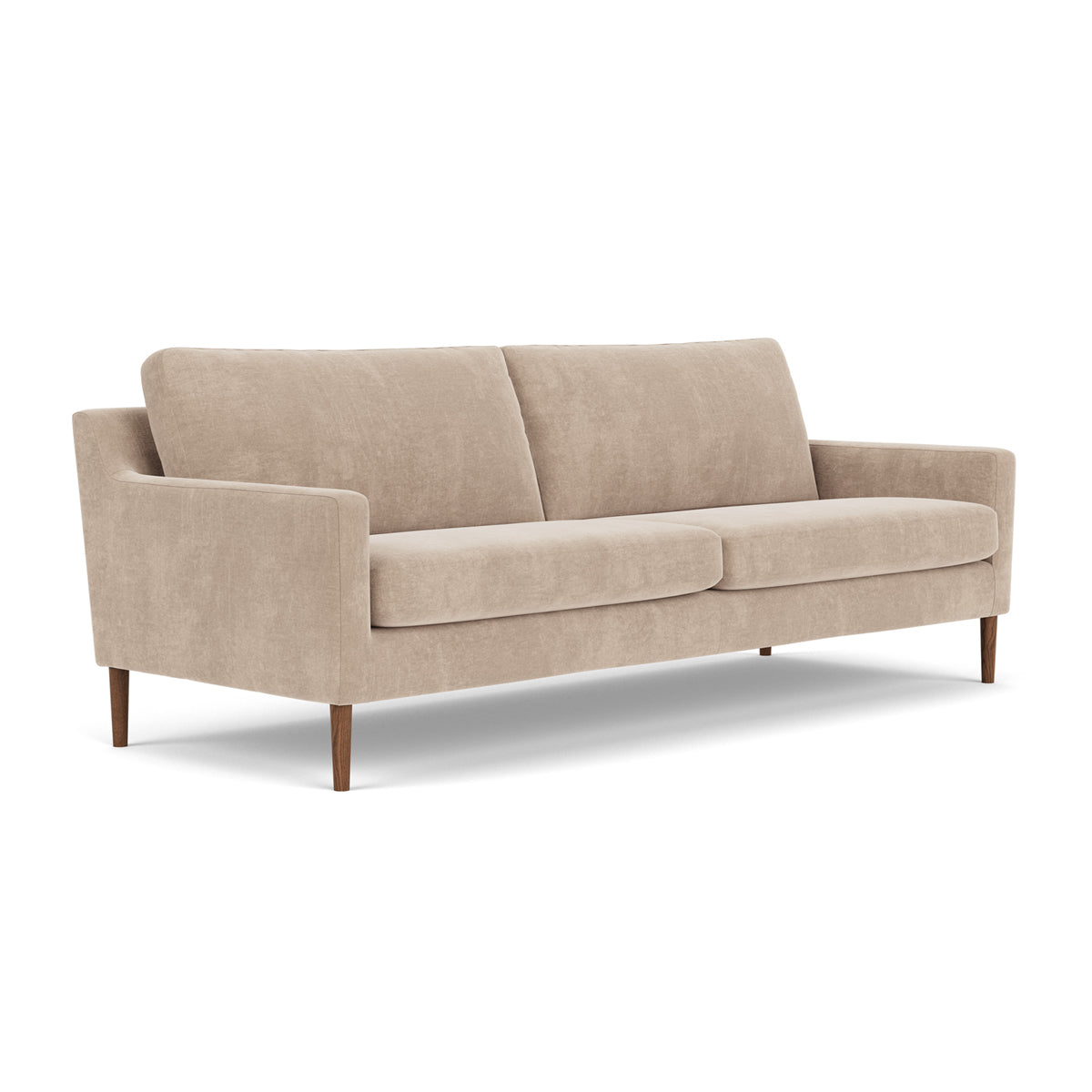 Astha Fabric 3-Seater Sofa - Modern Living Room Furniture for Small Spaces | Comfortable Couch for Apartments, Dorm Rooms & Cozy Homes