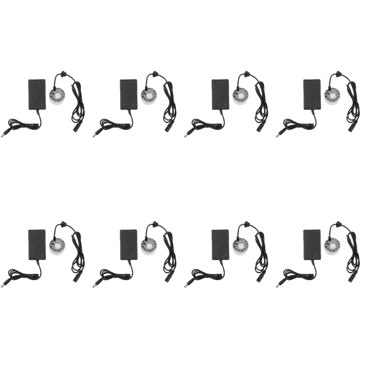 OSALADI Set of 8 Mini Mist Makers with LED Lights - Ultrasonic Foggers for Fish Tanks, Indoor Plants, Home Decor & Humidifiers | Perfect for Aquariums, Terrariums, Hydroponics & Room Aromatherapy