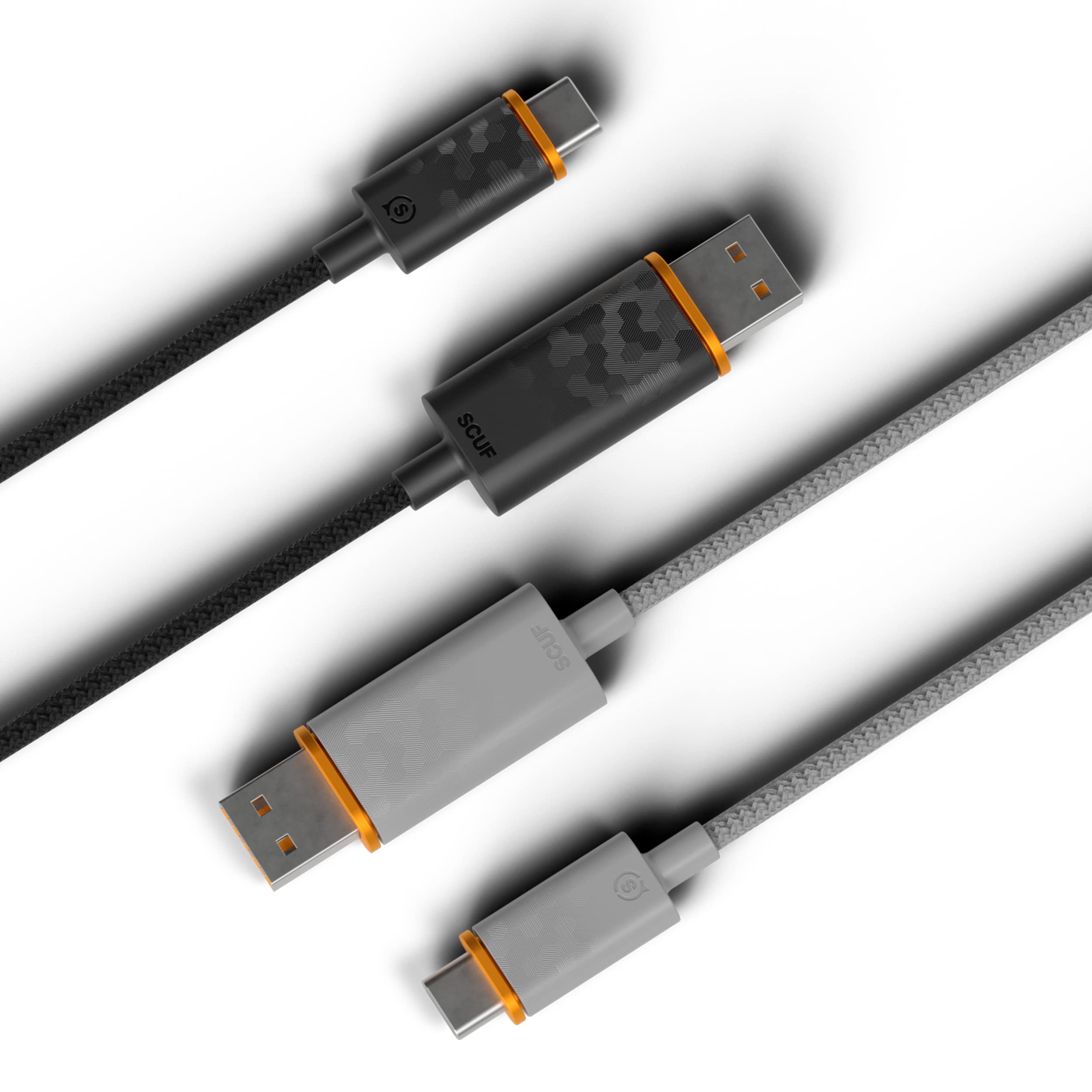 SCUF Braided USB-C Cable 6ft - Fast Charging for Xbox, PS5 & Phones - Gaming & Travel