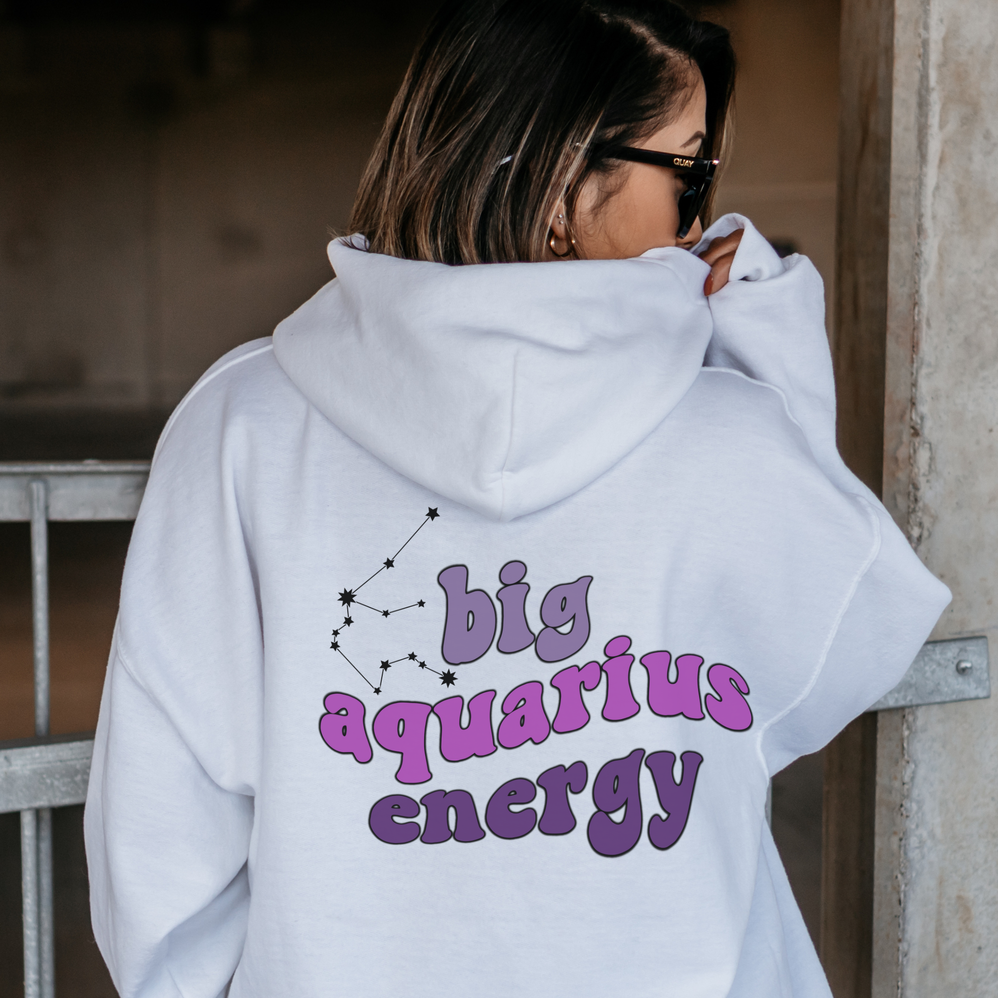 Big Aquarius Energy Hoodie | Zodiac Sweatshirt for Astrology Lovers | Christmas Gift for Aquarius | Cozy Winter Wear for Horoscope Enthusiasts