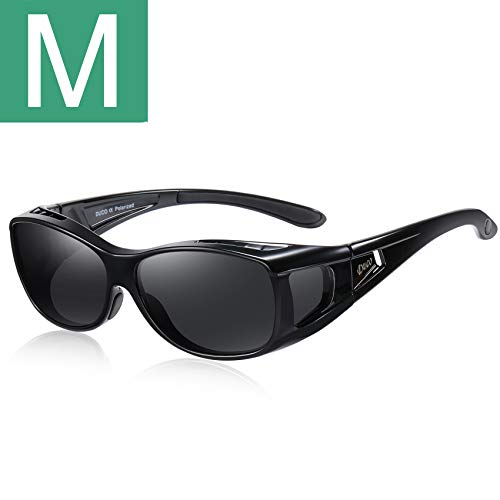 M Size Black Frame Gray Lens