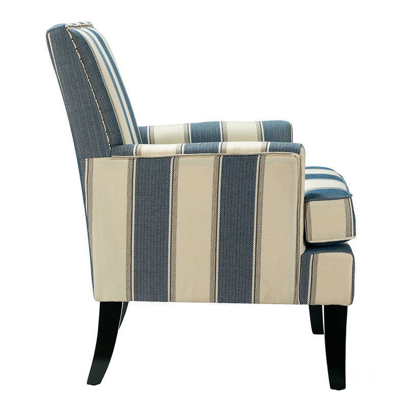Bradley Armchair - Modern Accent Chair for Living Room, Bedroom & Office - Comfortable Upholstered Lounge Chair with Sturdy Wooden Legs - Perfect for Relaxing, Reading & Decorating Your Home