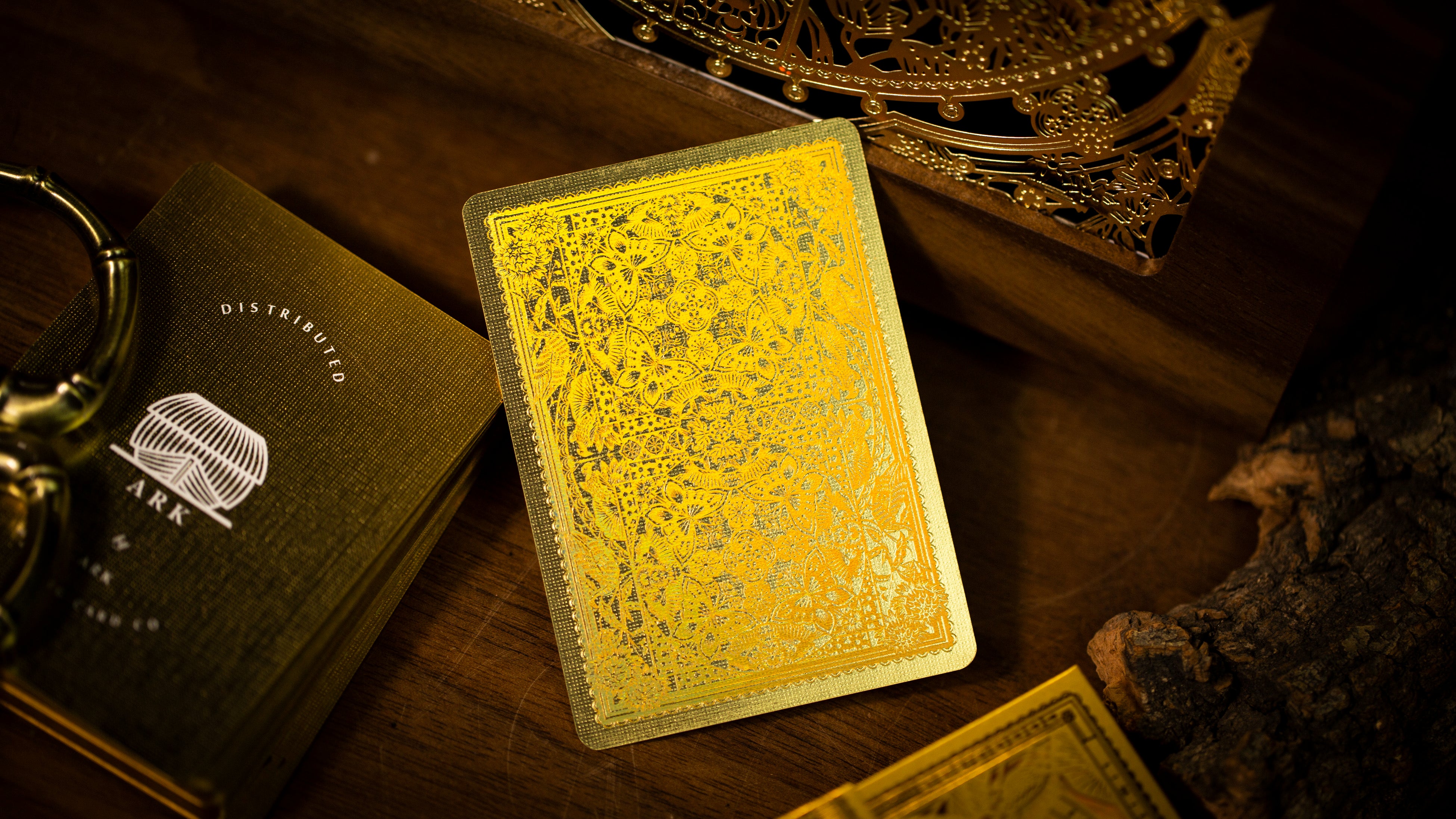 The Four Seasons Wooden Boxset Ark Playing Cards - Premium Collectible Deck for Card Games, Magic Tricks & Gifts | Perfect for Poker Nights, Game Parties & Holiday Presents