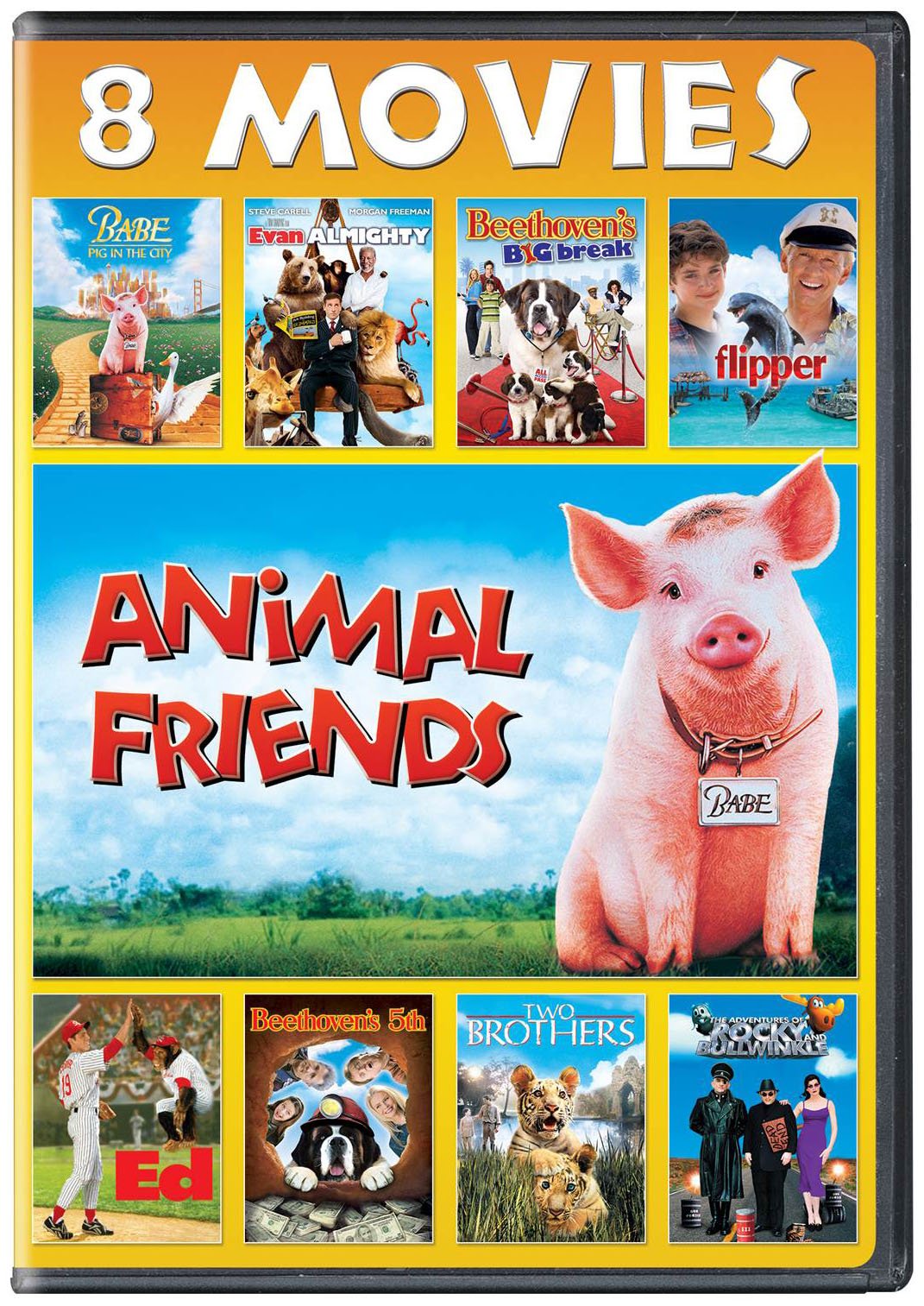 Animal Friends 8-Movie Collection DVD Set - Family Friendly Animated Films for Kids - Perfect for Movie Nights, Birthday Gifts & Educational Entertainment