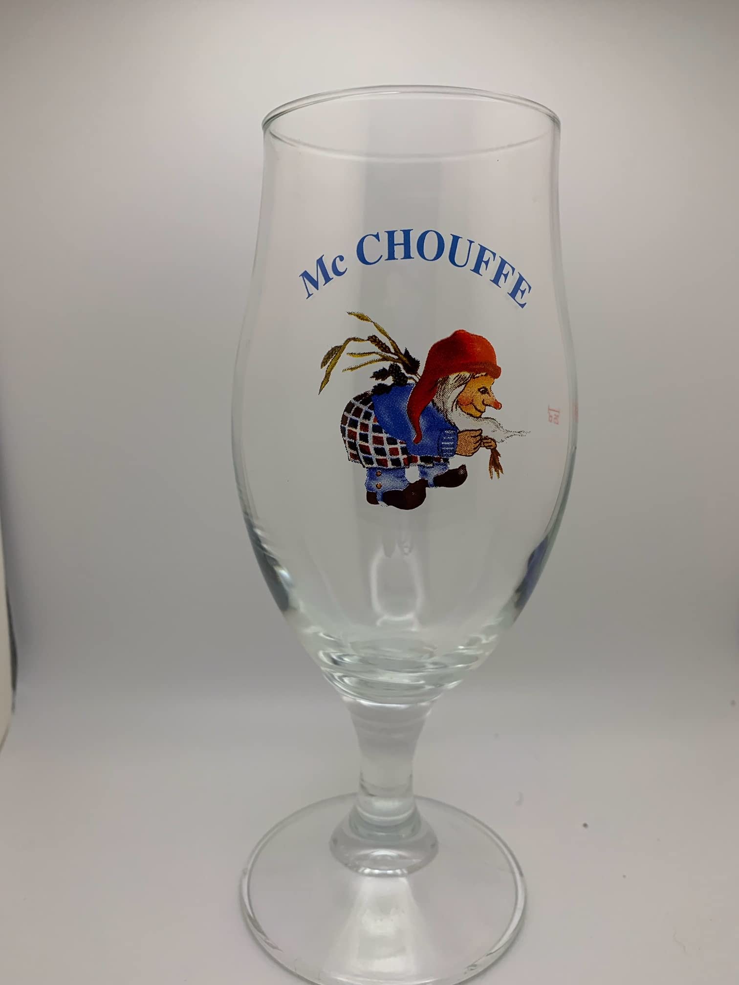 Mc Chouffe Beer Glass - Premium Belgian Beer Mug for Chouffe Brews - Perfect for Home Bars, Pubs, and Beer Tasting Events