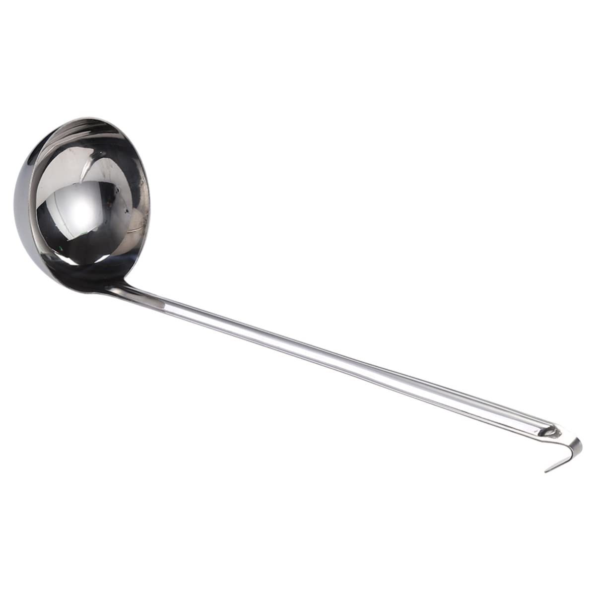 Premium Stainless Steel Soup Ladle with Long Handle - Durable Kitchen Utensil for Serving Soups, Stews, and Sauces - Perfect for Home Cooking, Restaurants, and Catering Events